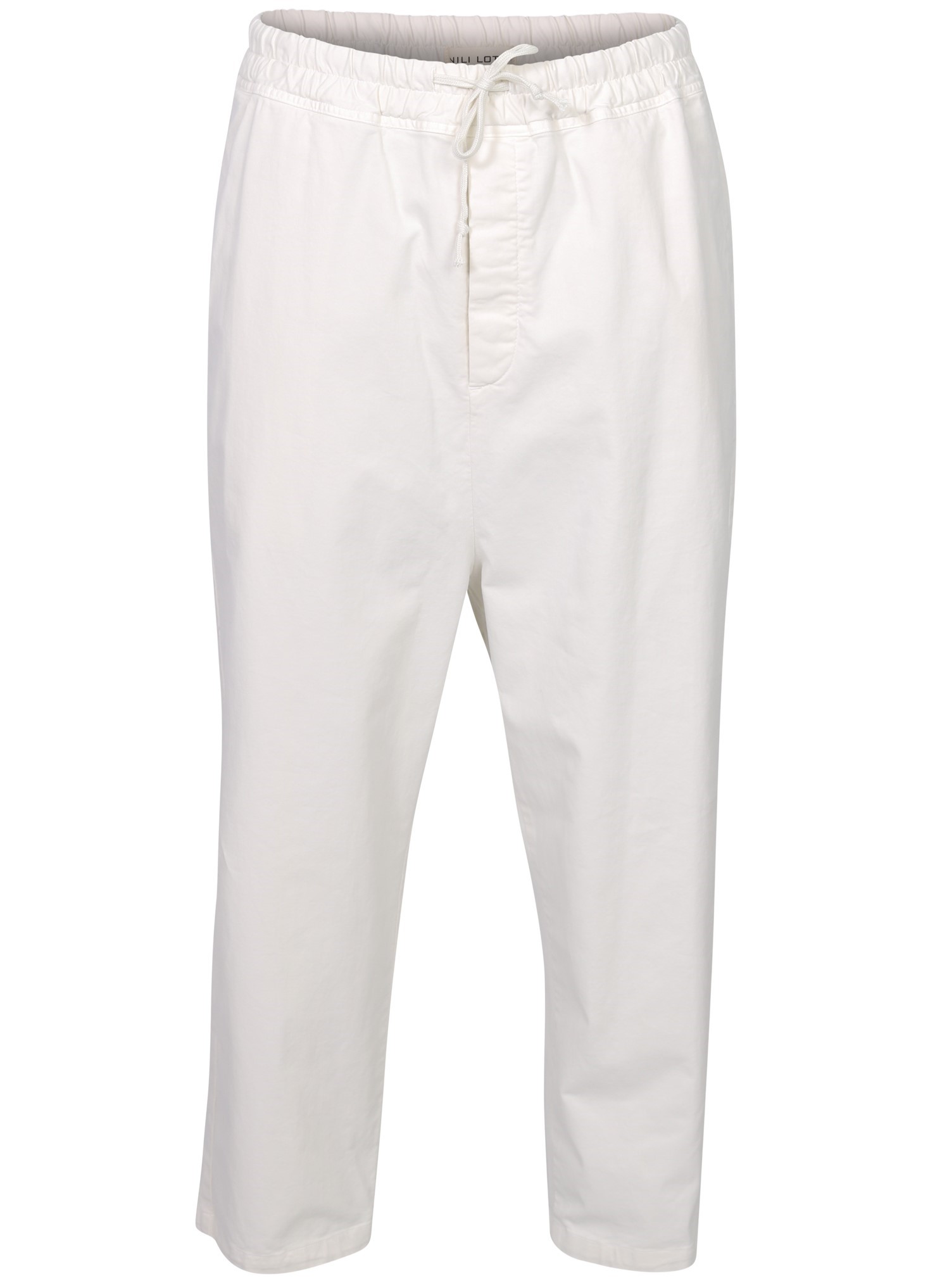 NILI LOTAN Walker Cotton Pant in Stone NILI LOTAN Walker Cotton Pant in Stone