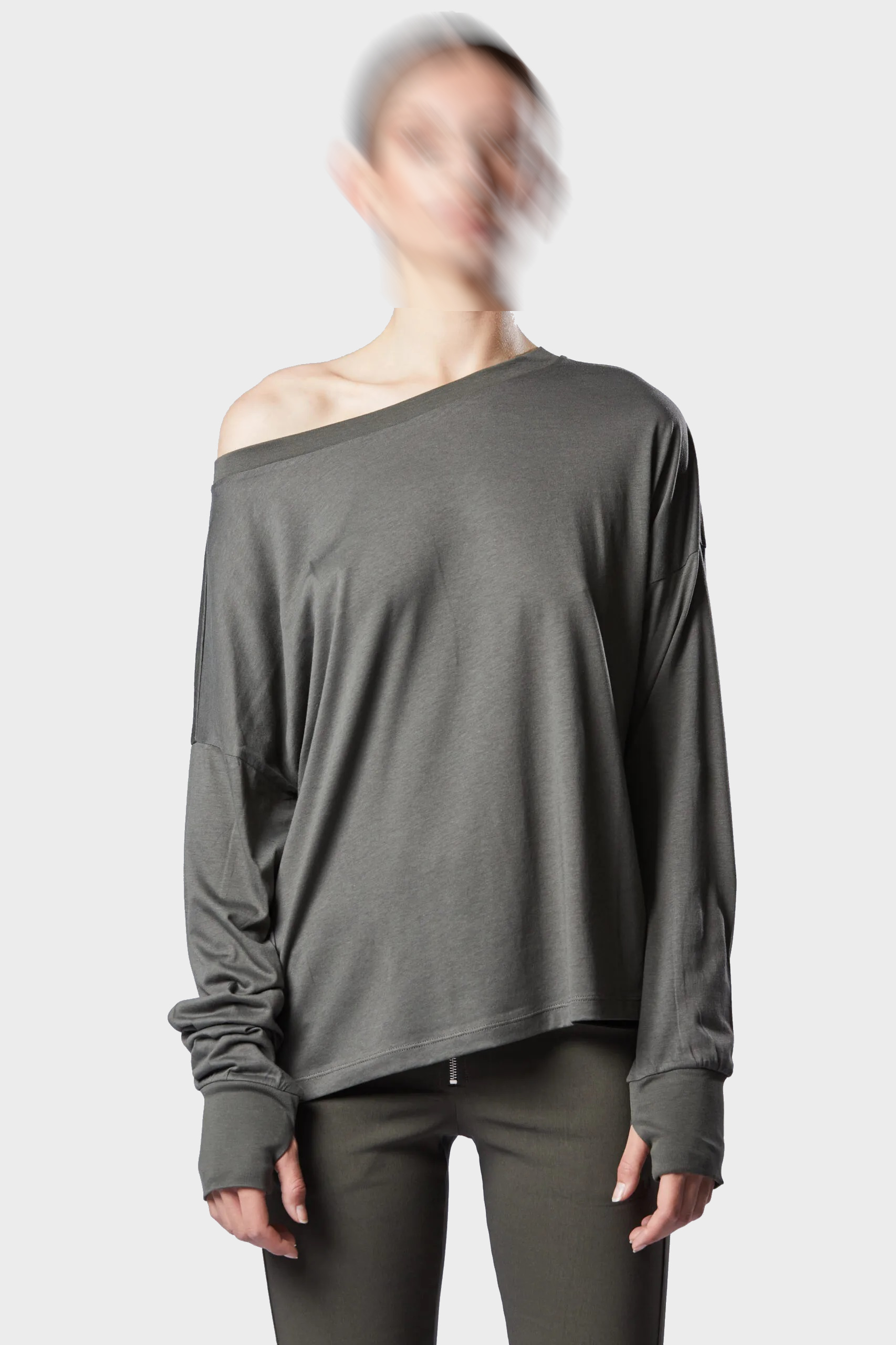 THOM KROM Oversize Longsleeve in Ivy Green XS