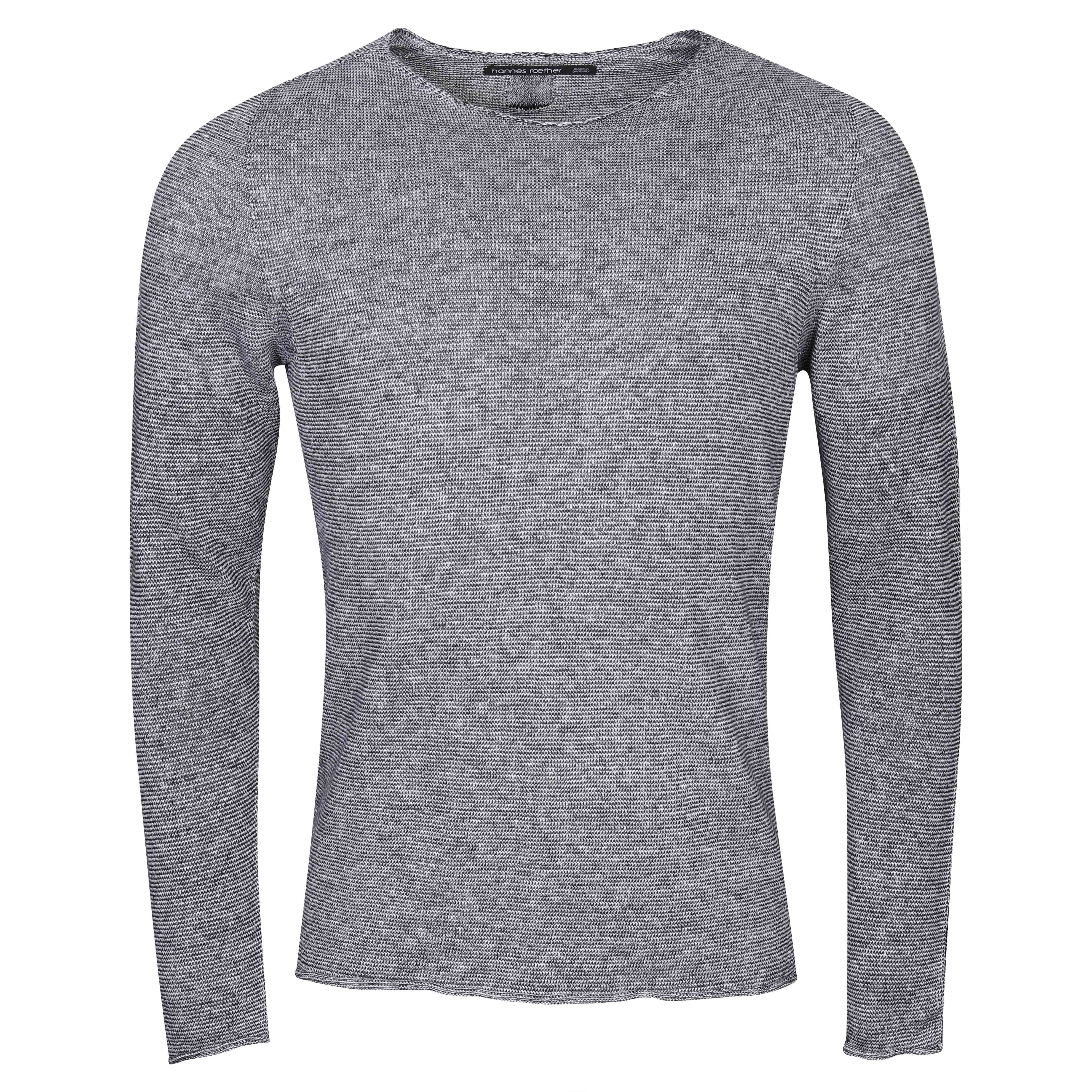 Hannes Roether Knit Sweater in Black/White