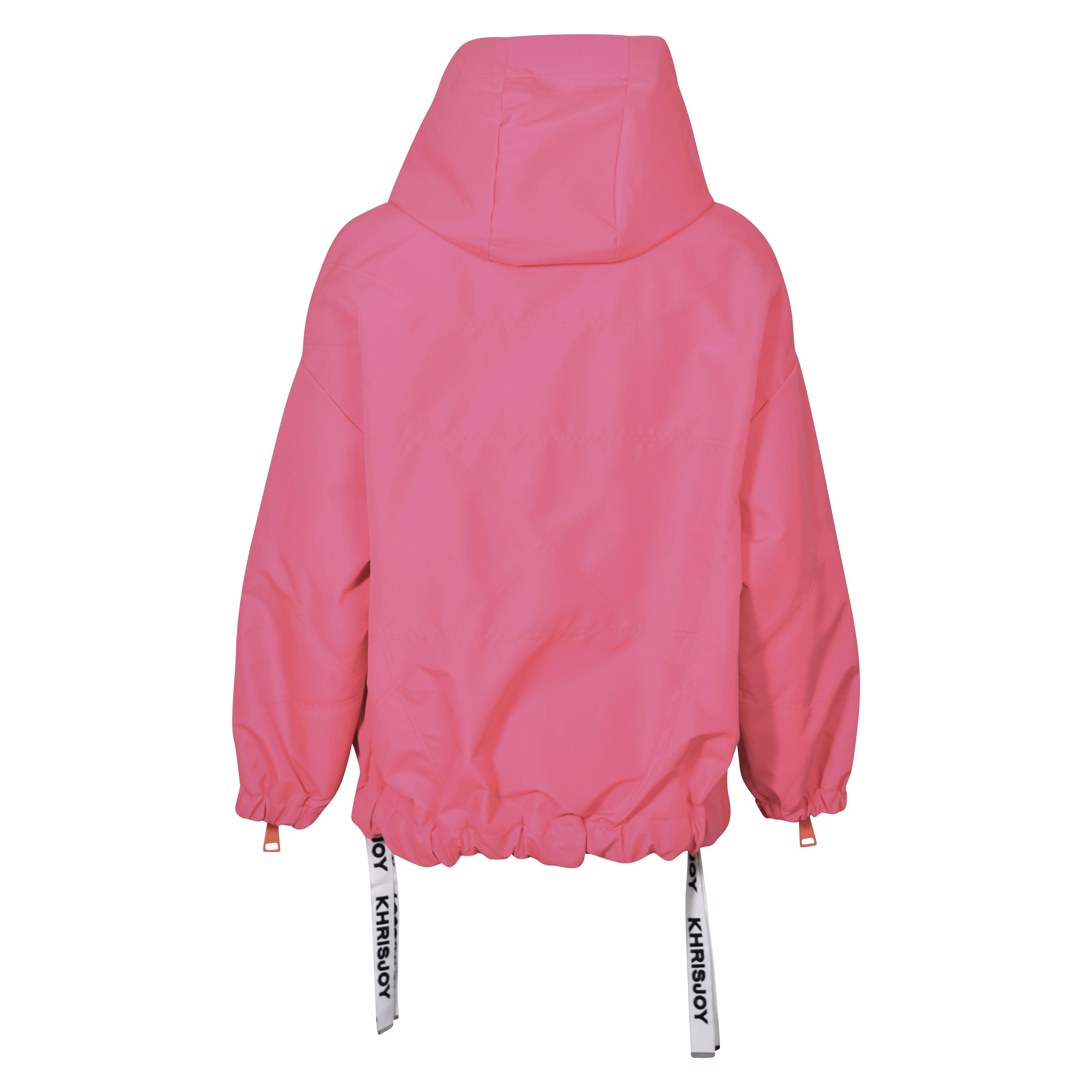 KHRISJOY Oversized Windbreaker Jacket in Flamingo Pink