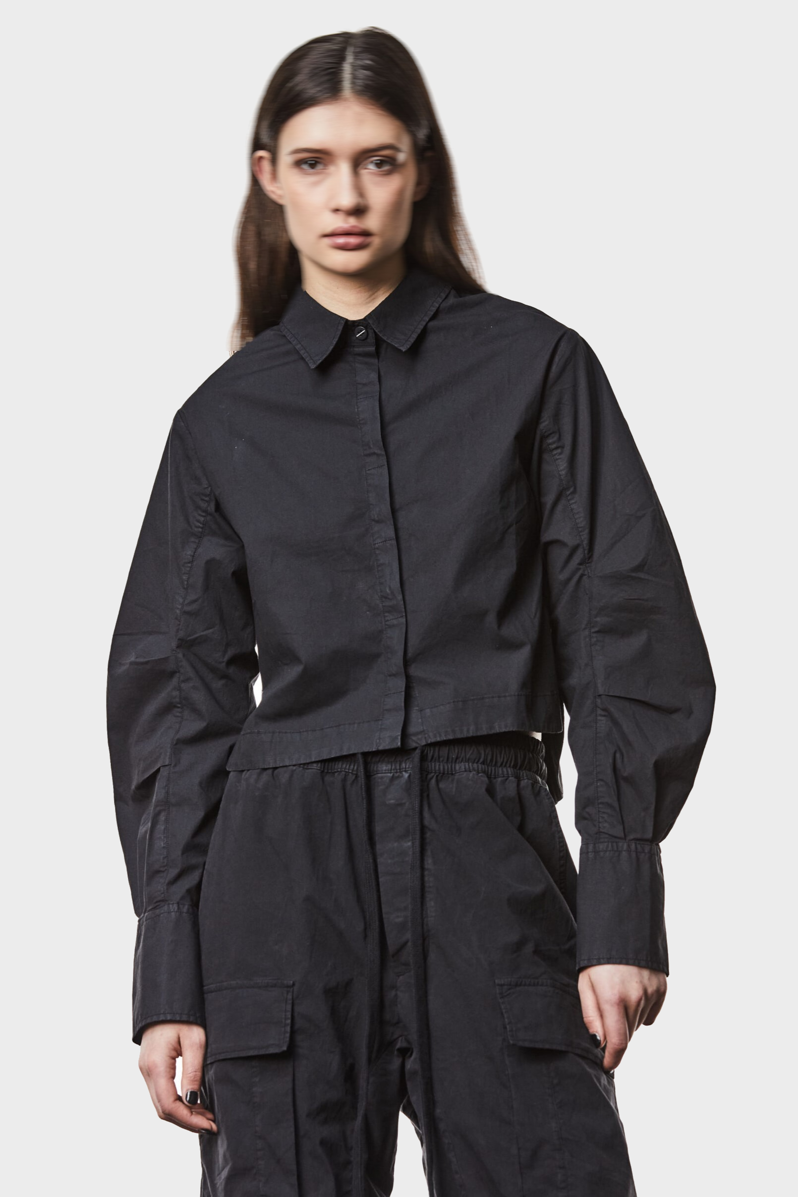 THOM KROM Cottonstretch Blouse in Black THOM KROM Cottonstretch Blouse in Black