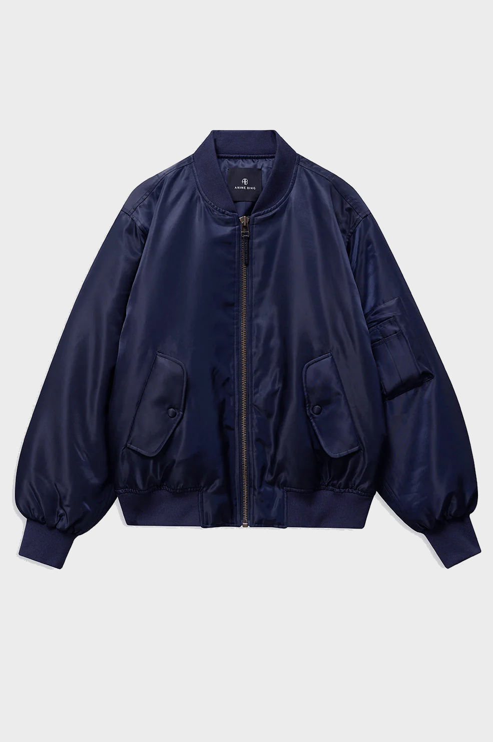 ANINE BING Bomber Jacket in Midnight Blue