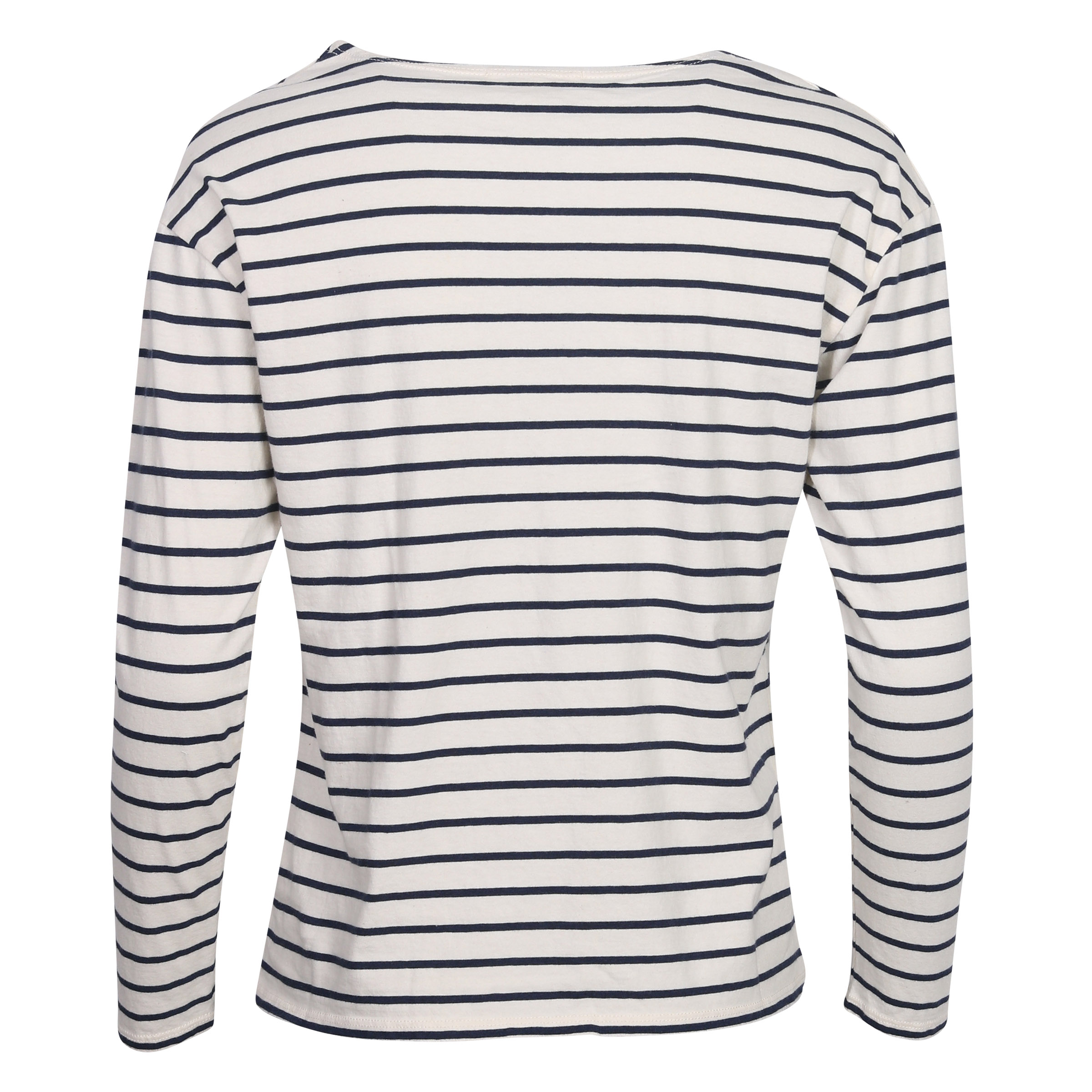 Nili Lotan Striped Arlette Longsleeve Ecru/Navy XS