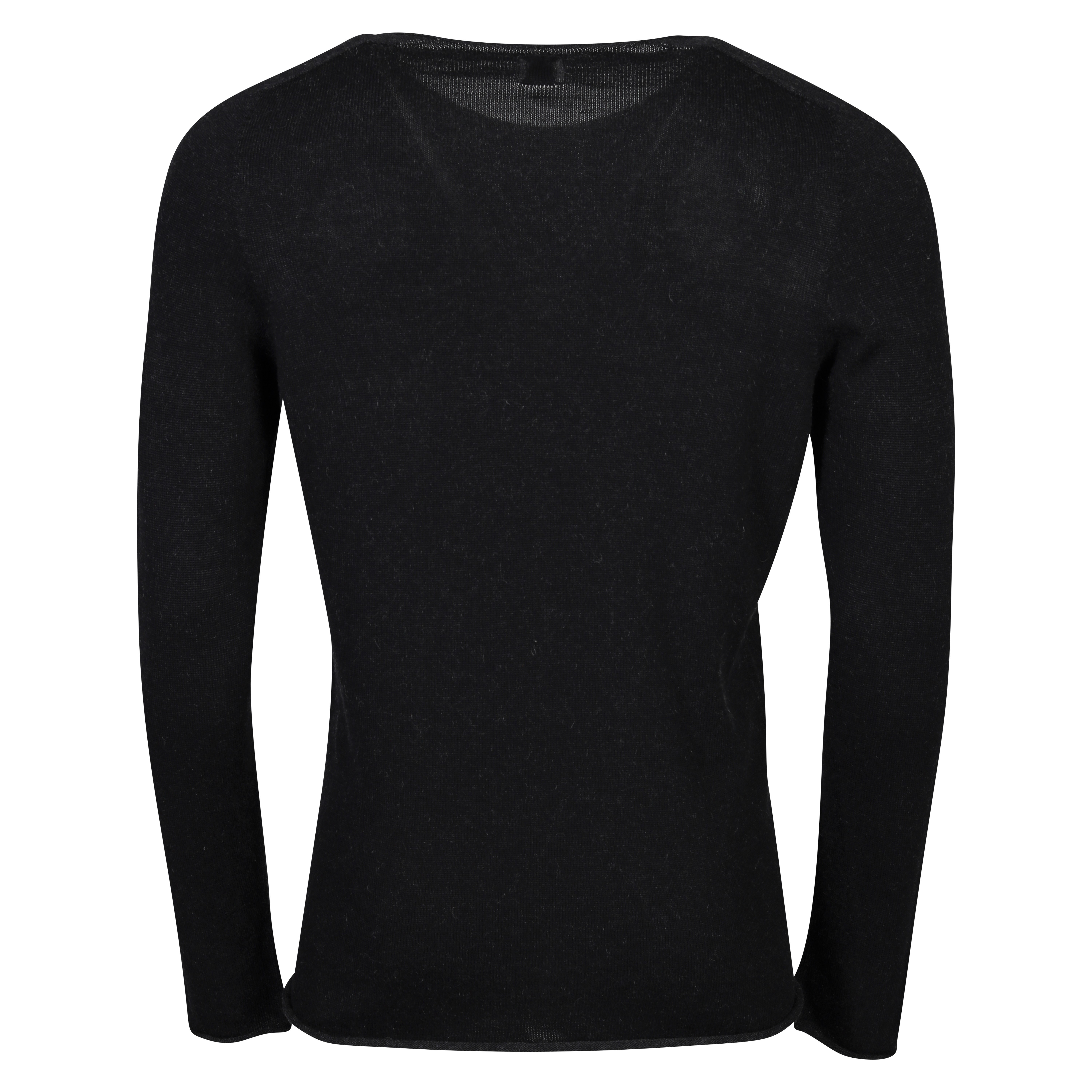 Hannes Roether Cotton/Cashmere Sweater in Dark Grey Melange