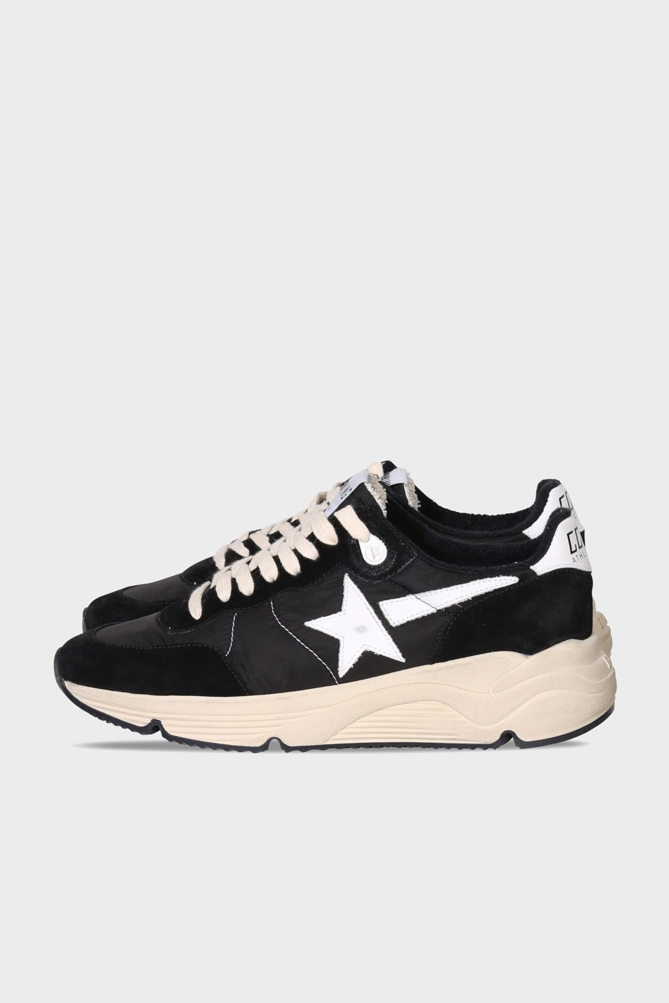 GOLDEN GOOSE Sneaker Running in Black Suede / White 47