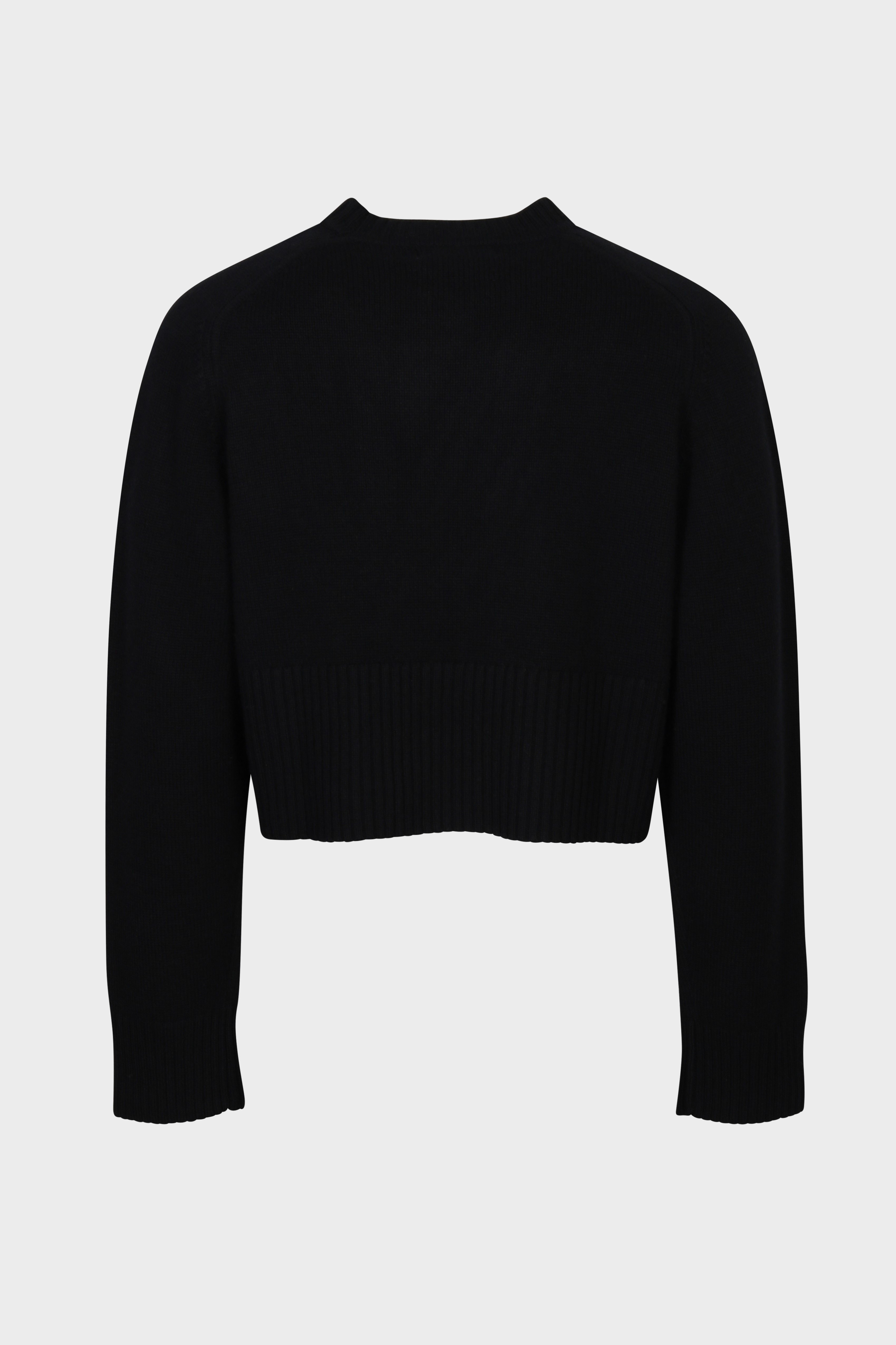 EXTREME CASHMERE Cropped Sweater N°256 Judith in Raven