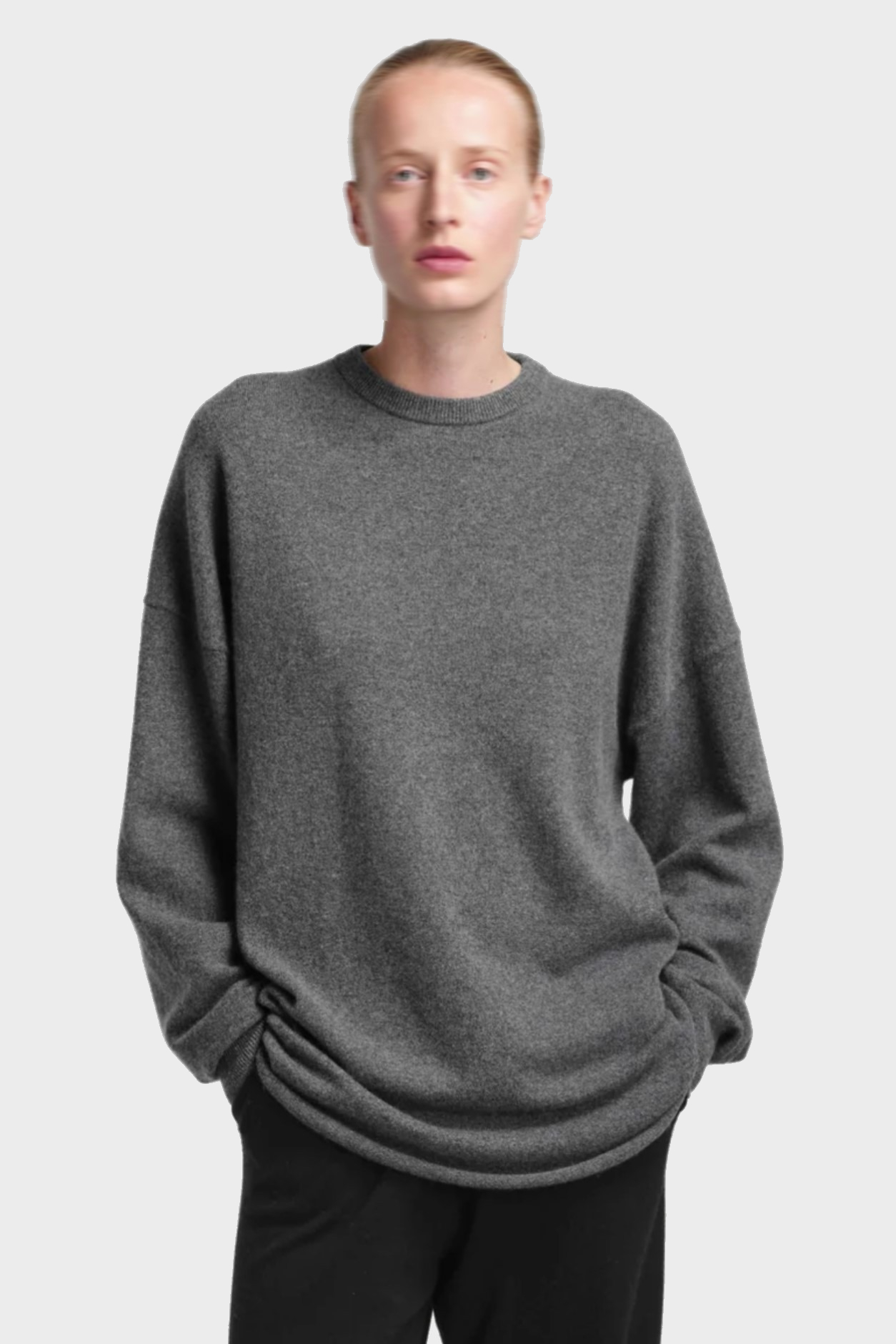 EXTREME CASHMERE Sweater  N°53 Crew Hop in Felt EXTREME CASHMERE Sweater  N°53 Crew Hop in Felt