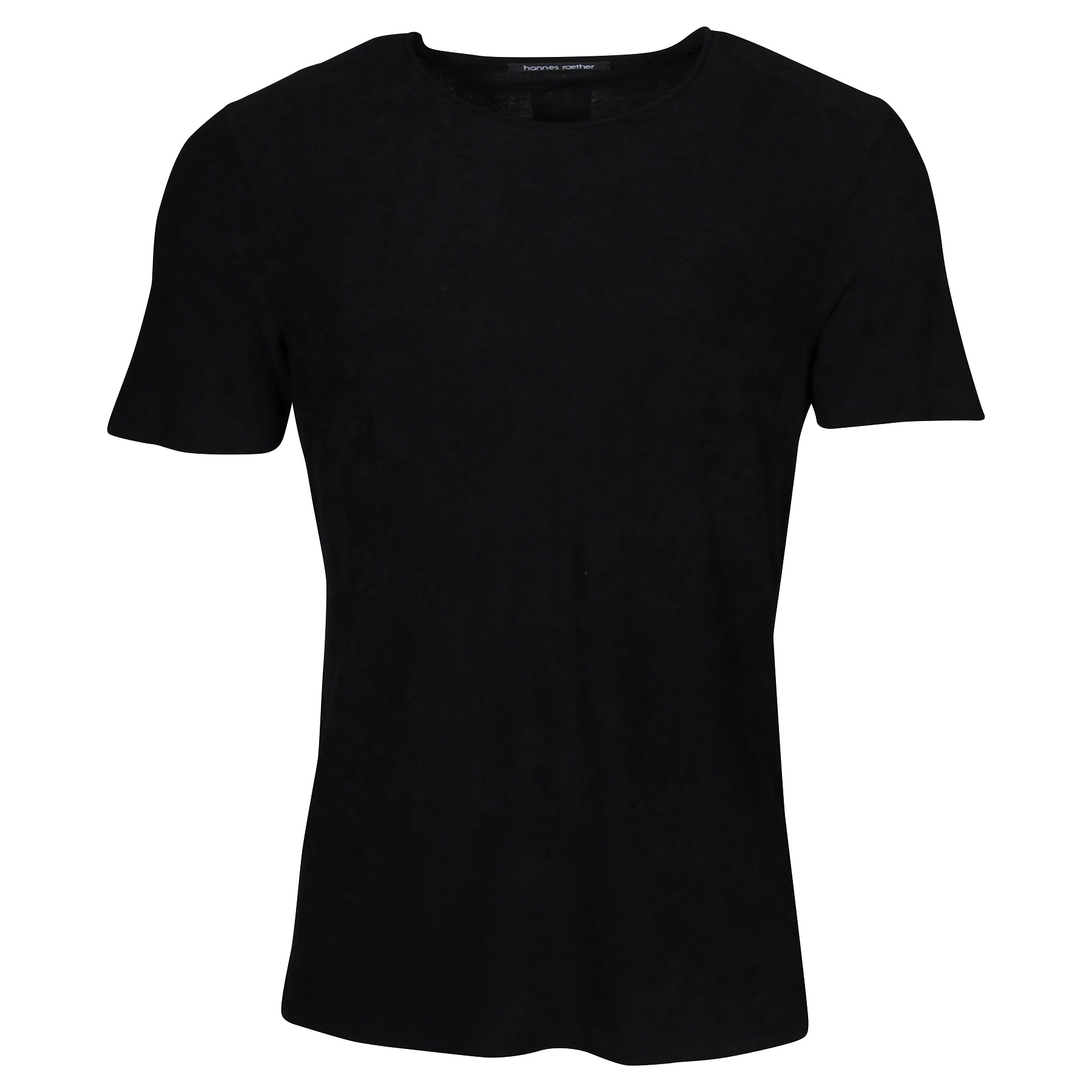 HANNES ROETHER Terry T-Shirt in Black XL