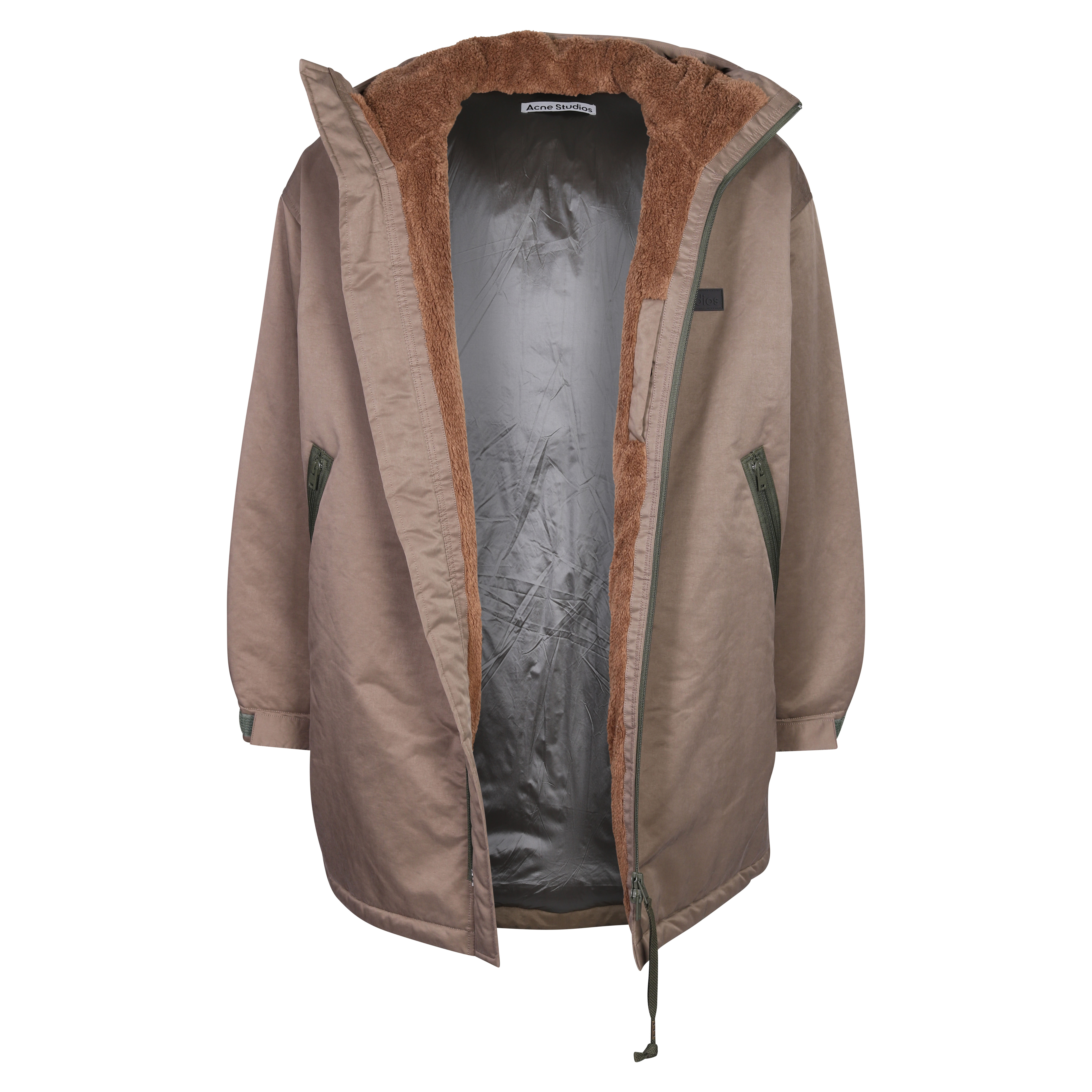 Acne Studios Oversize Padded Parka in Khaki