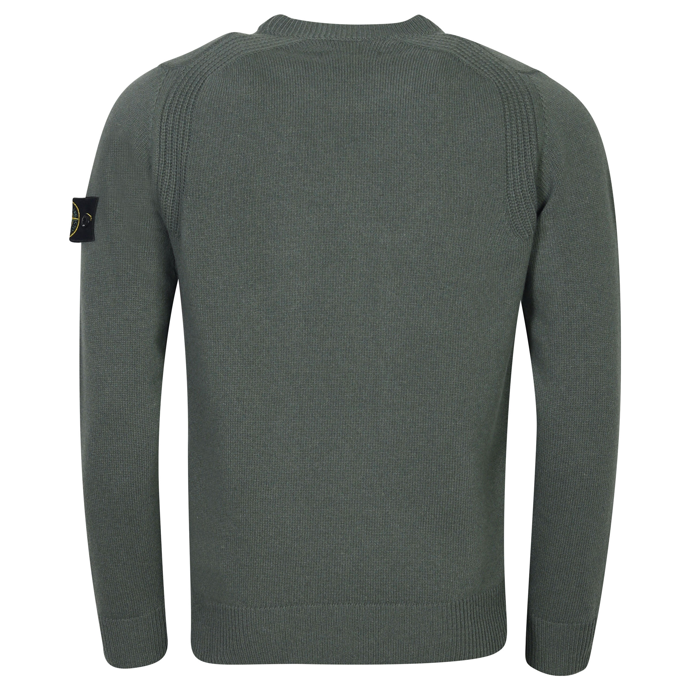 Stone Island Crew Neck Knit Sweater Olive