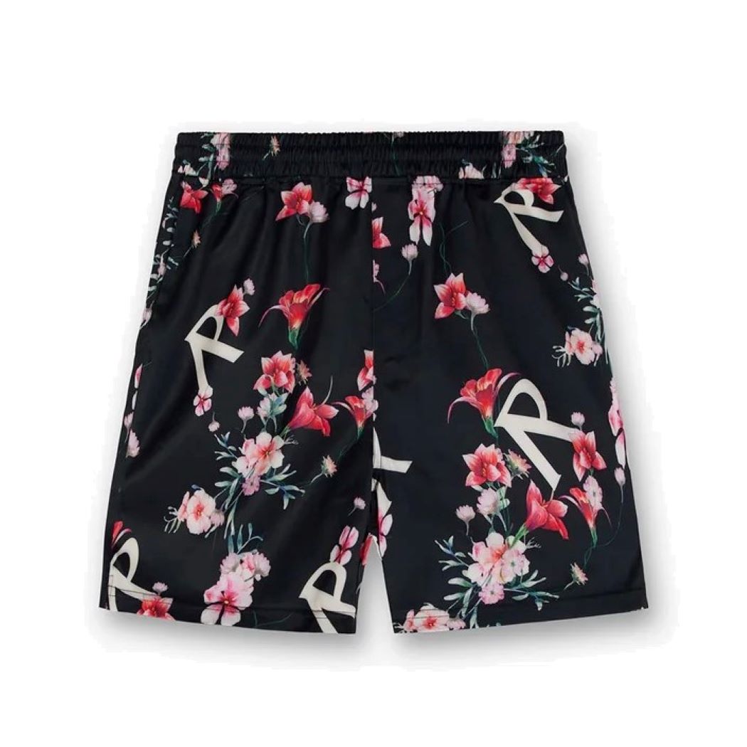 REPRESENT Floral Shorts in Black S