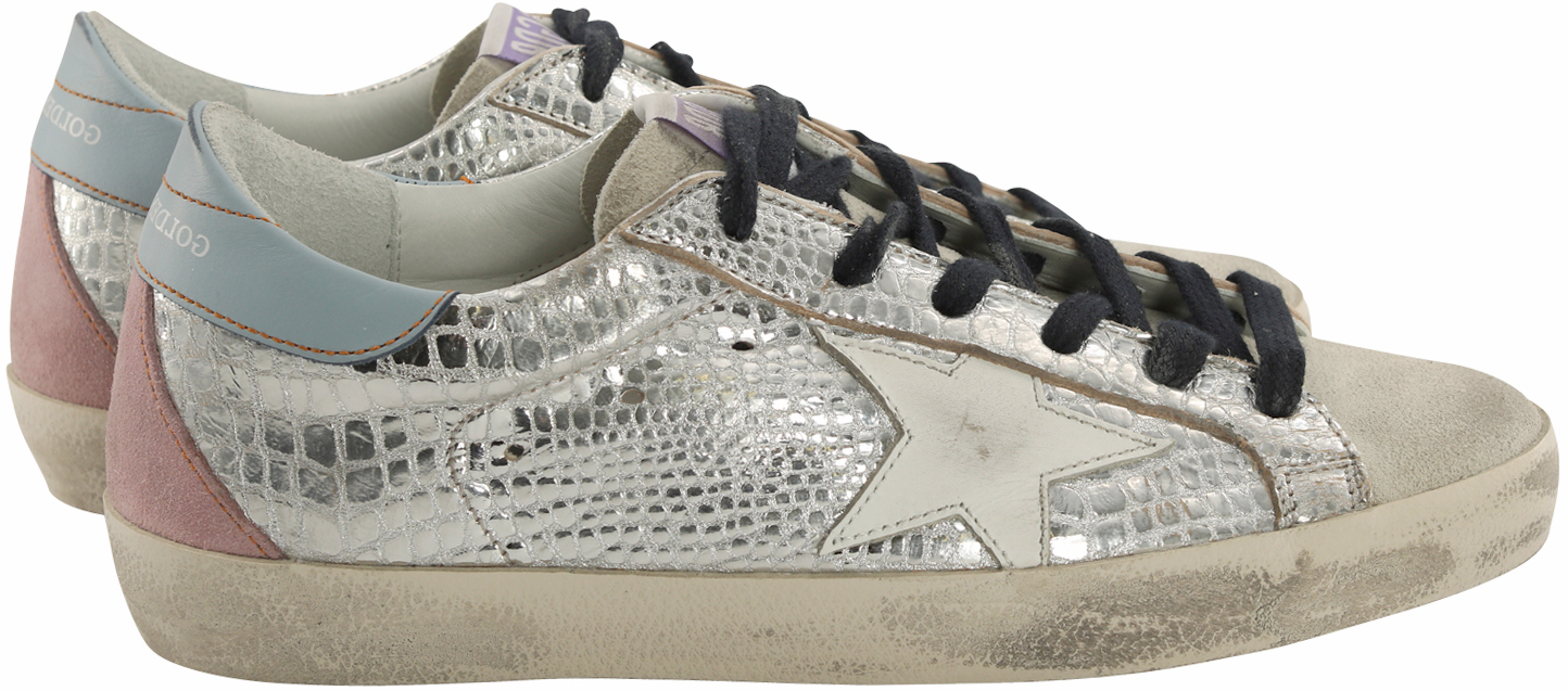 Golden Goose Sneaker Superstar Silver Laminated
