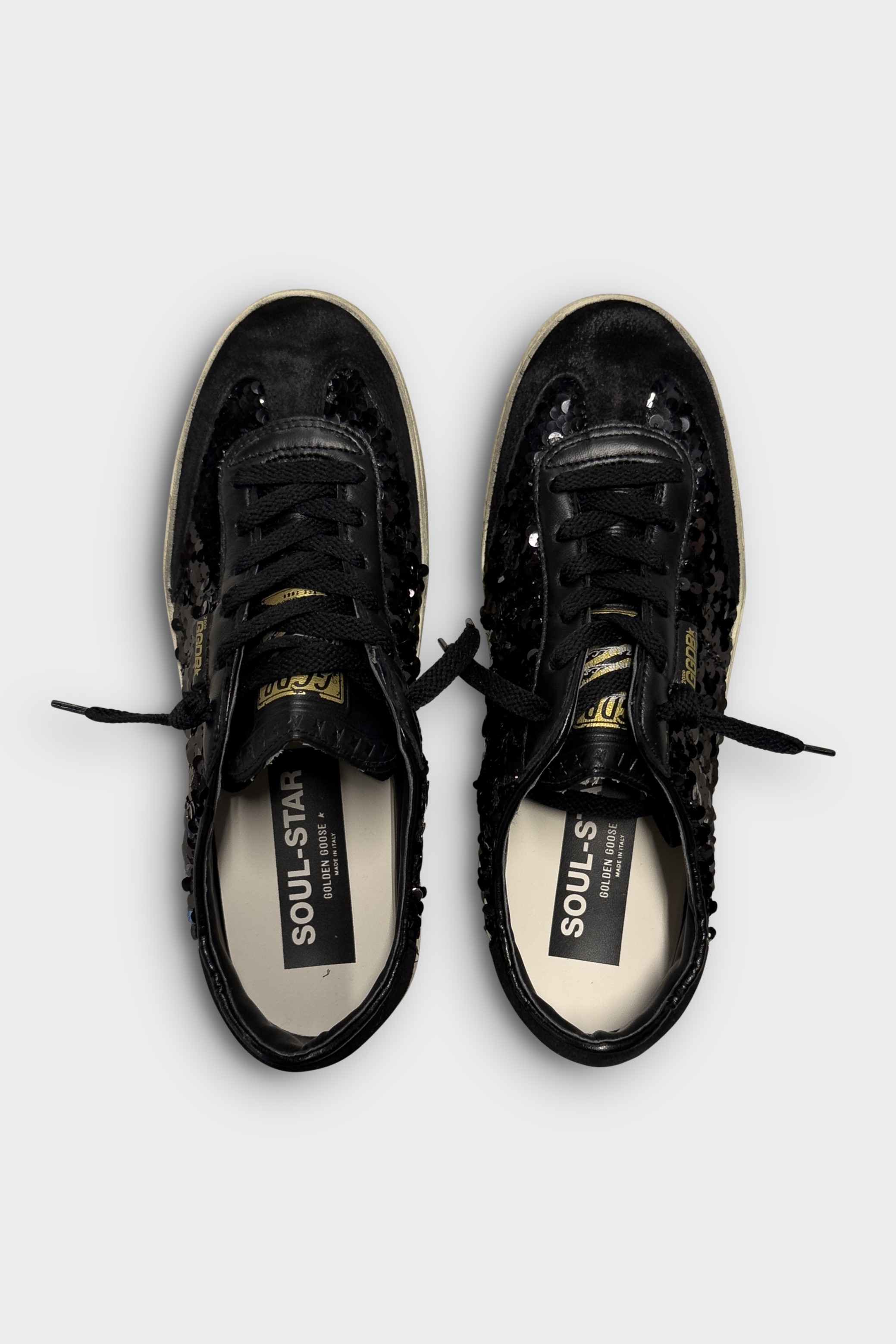 GOLDEN GOOSE Soul-Star Paillettes in Black