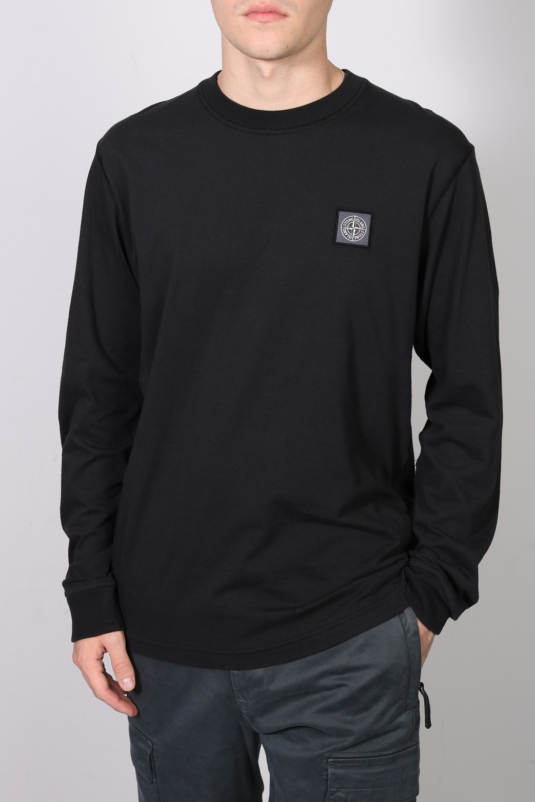 STONE ISLAND Basic Longsleeve in Black S