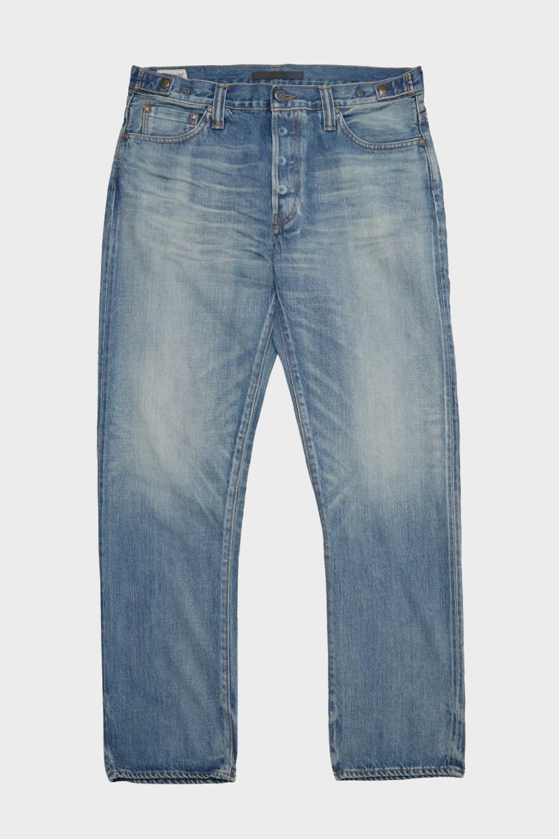 MASTERCRAFT UNION Edo Straight Jeans in Nikko Light Vintage