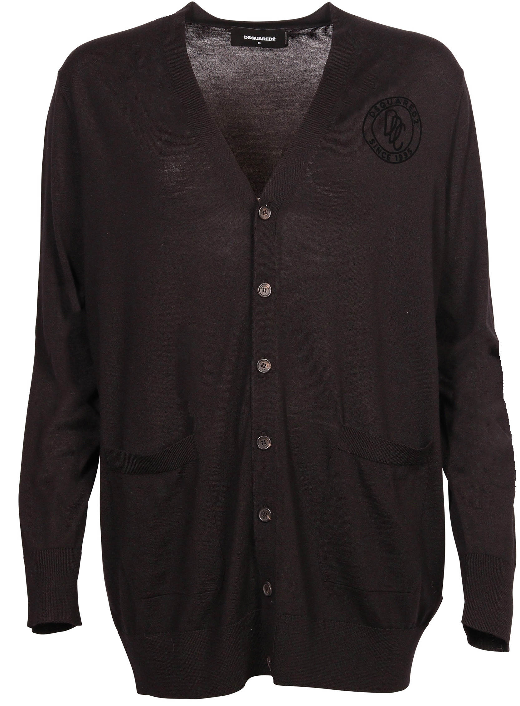 Dsquared Knit Cardigan Roundneck Black