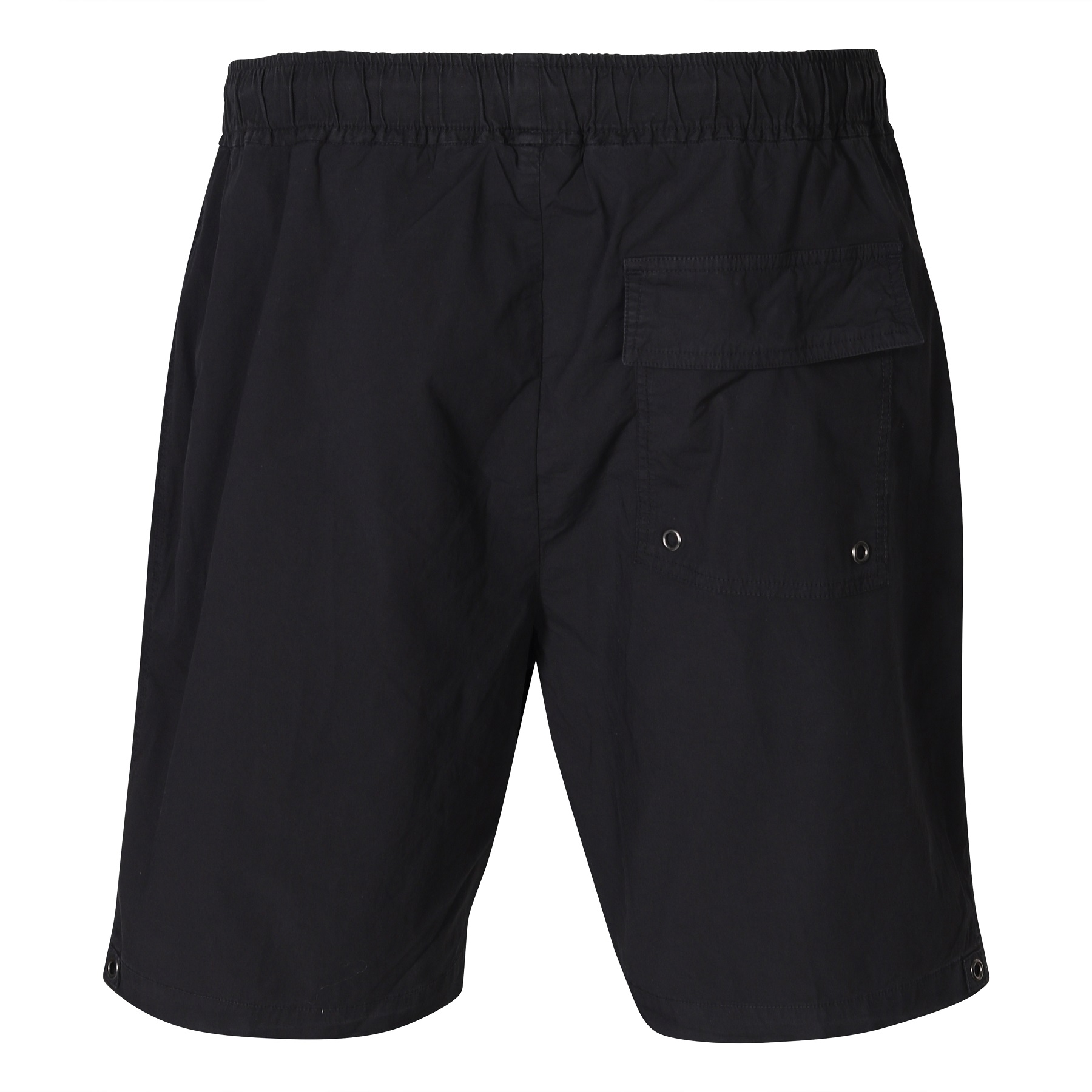 JAMES PERSE Relaxed Stretch Poplin Shorts in Black 3/ L