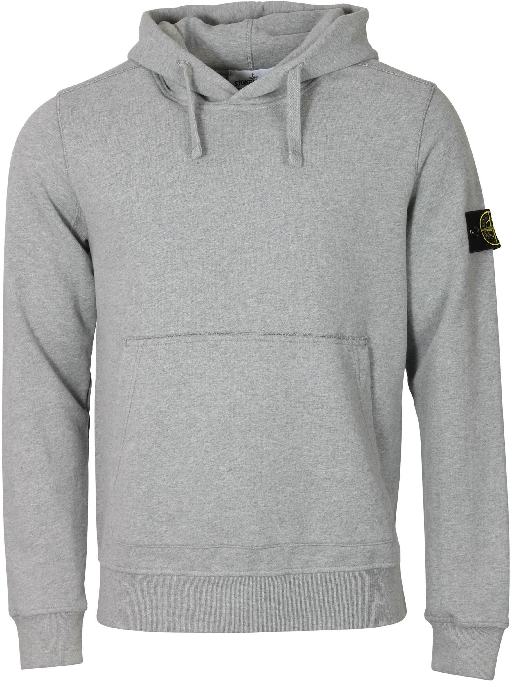 STONE ISLAND Sweat Hoodie in Grey Melange L