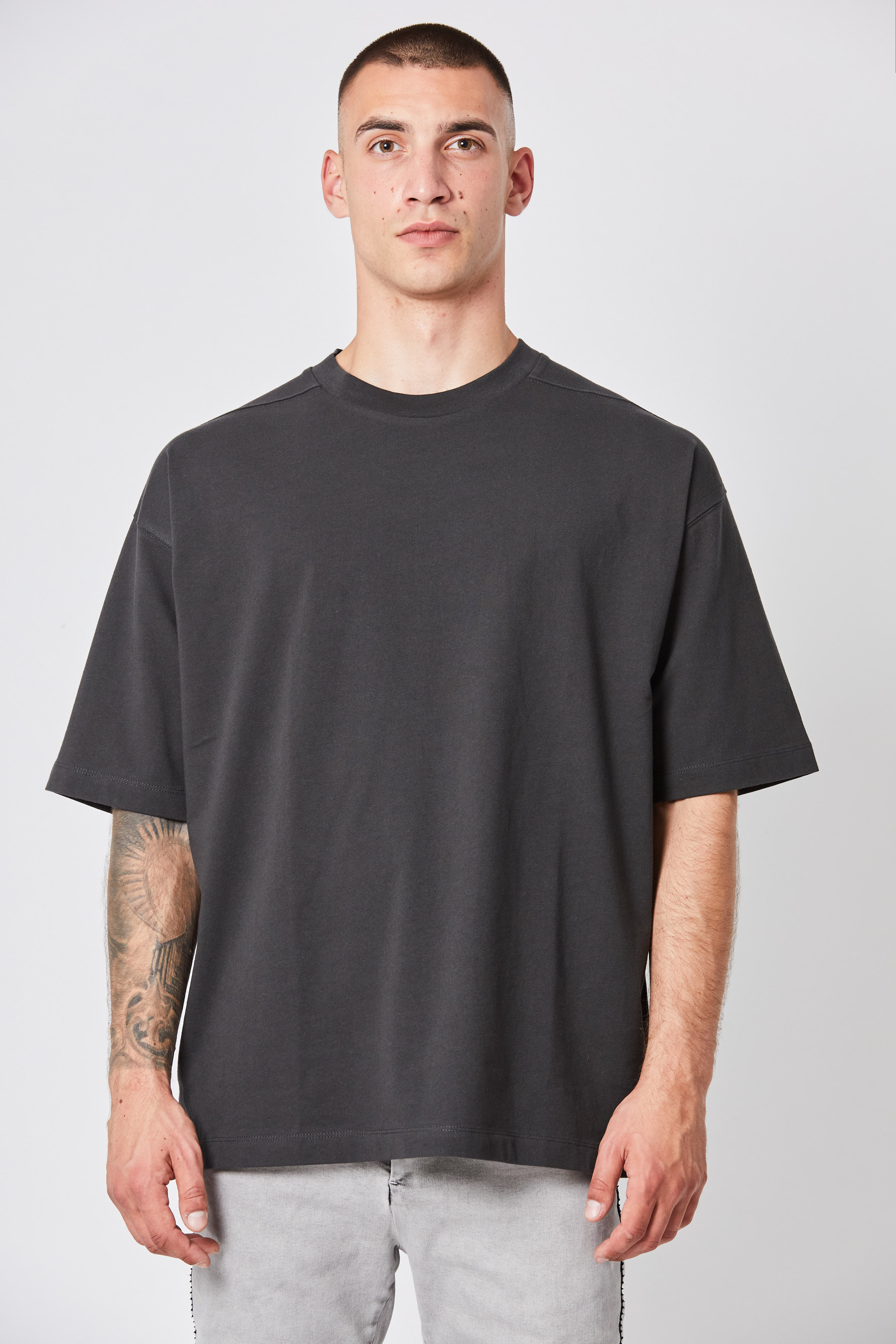 Thom Krom Oversize T-Shirt in Graphite