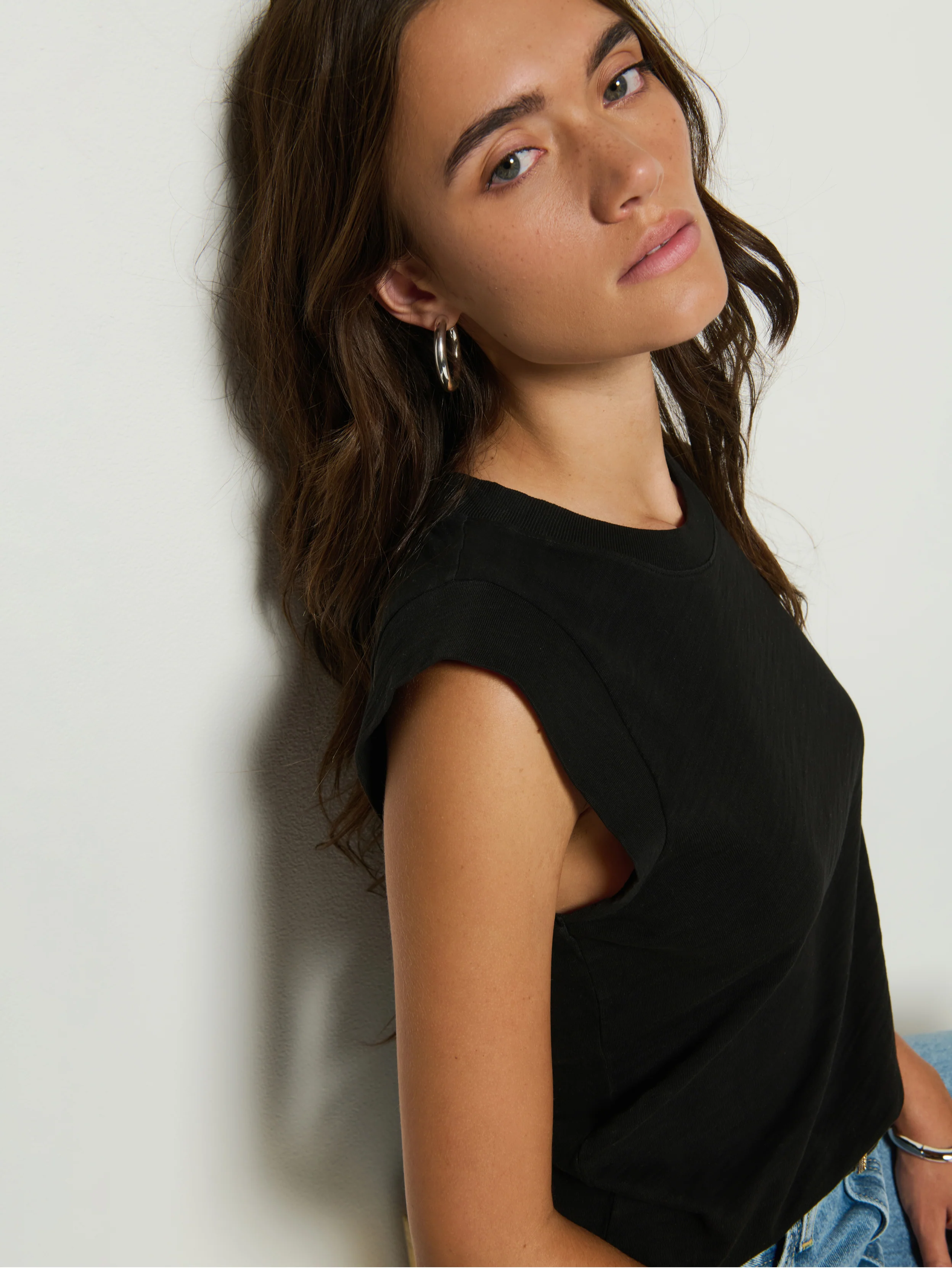 NATION LTD Muscle Tank in Black