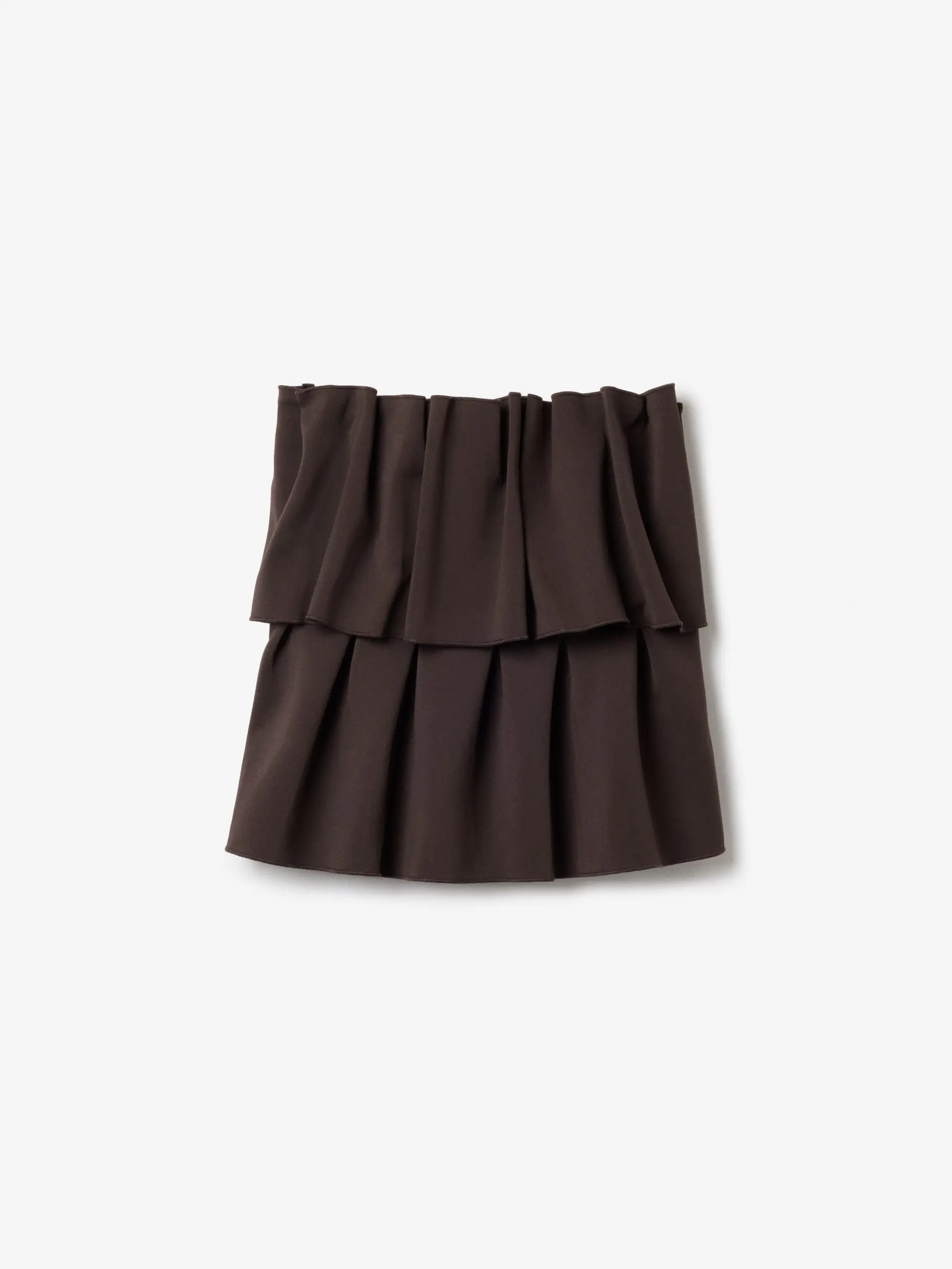 DAGMAR Sculpted Tube Top in Chocolate Brown
