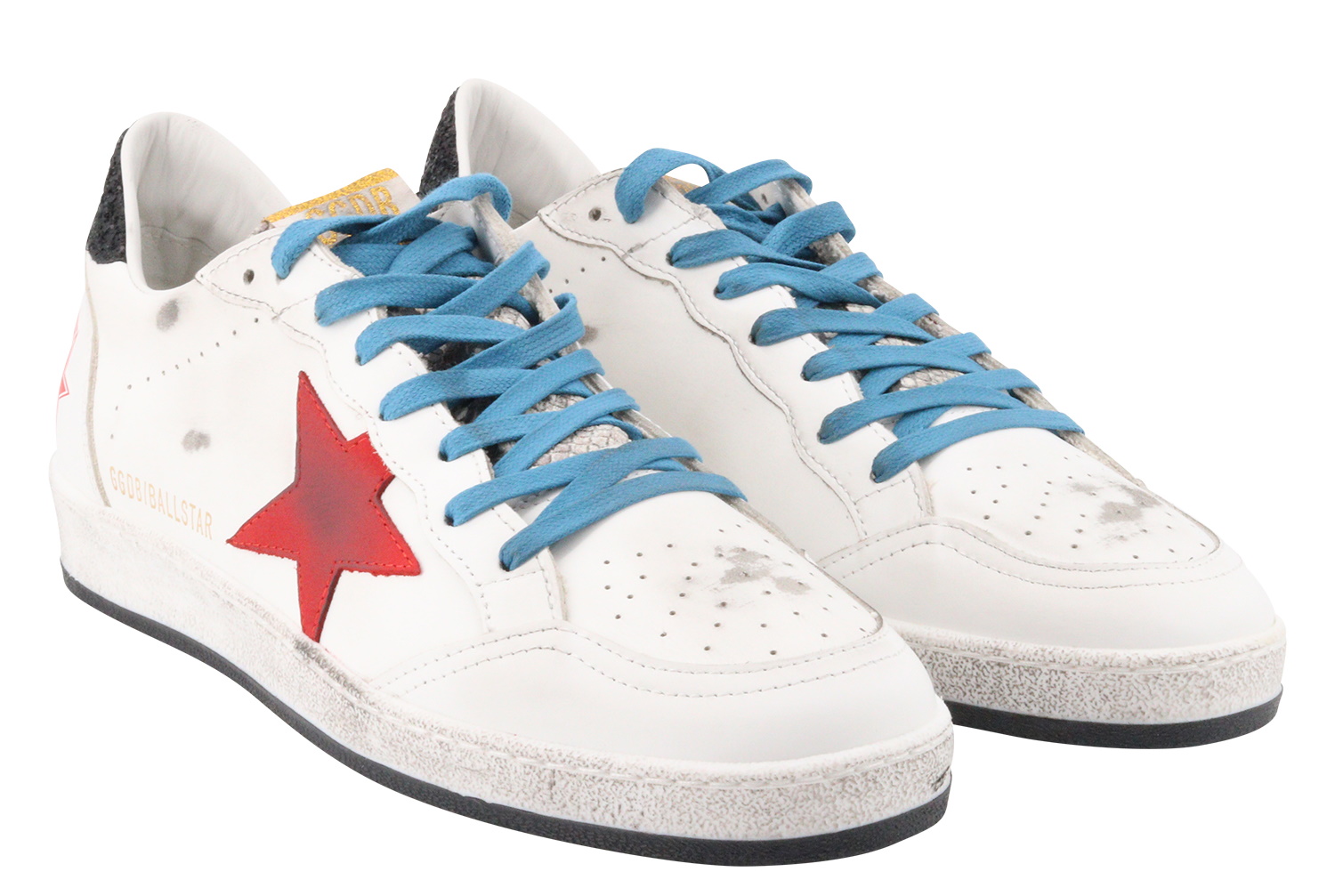 Golden Goose Sneaker Ballstar Phyton Tongue White/Red/Blue/Black