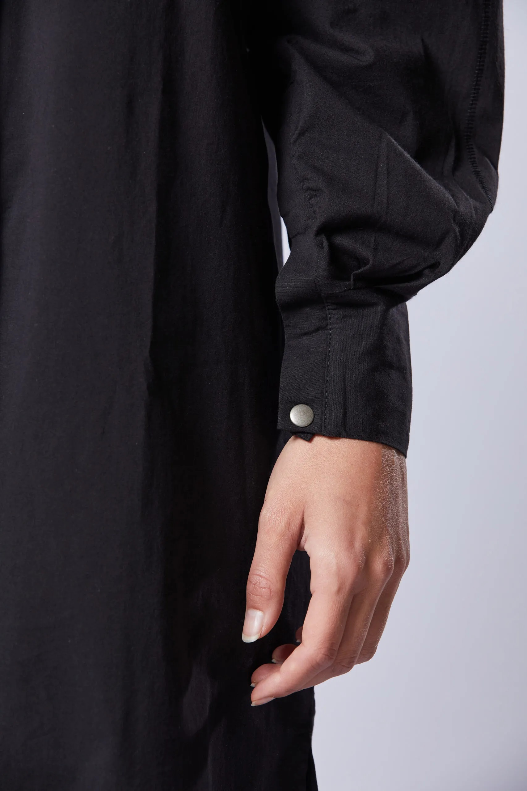 THOM KROM Shirt Dress in Black XS