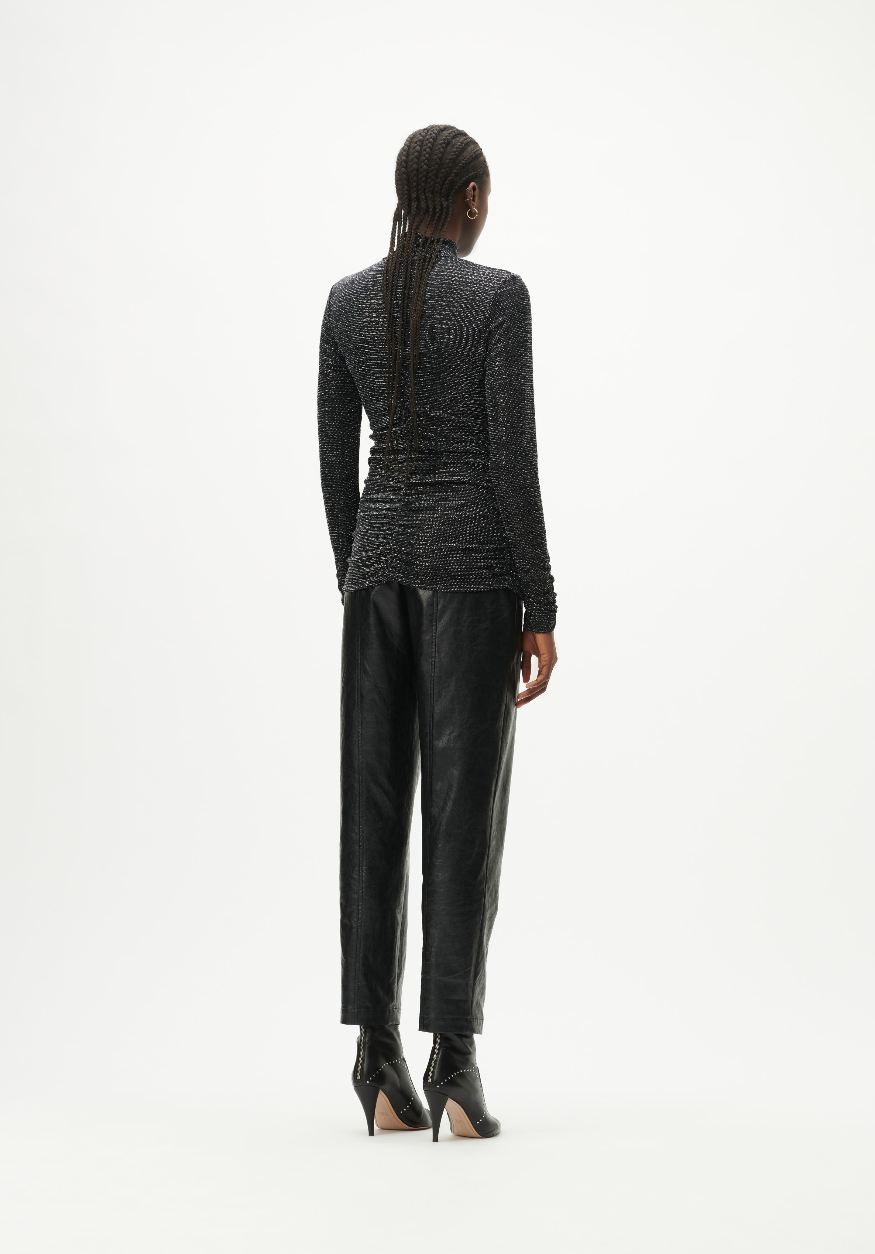 Lala Berlin Top Trevi Black Lurex M