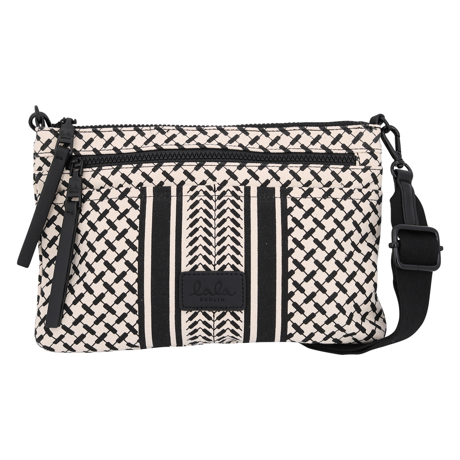 Lala Berlin Crossbody Bag Zabiana Kufiya Offwhite/Black