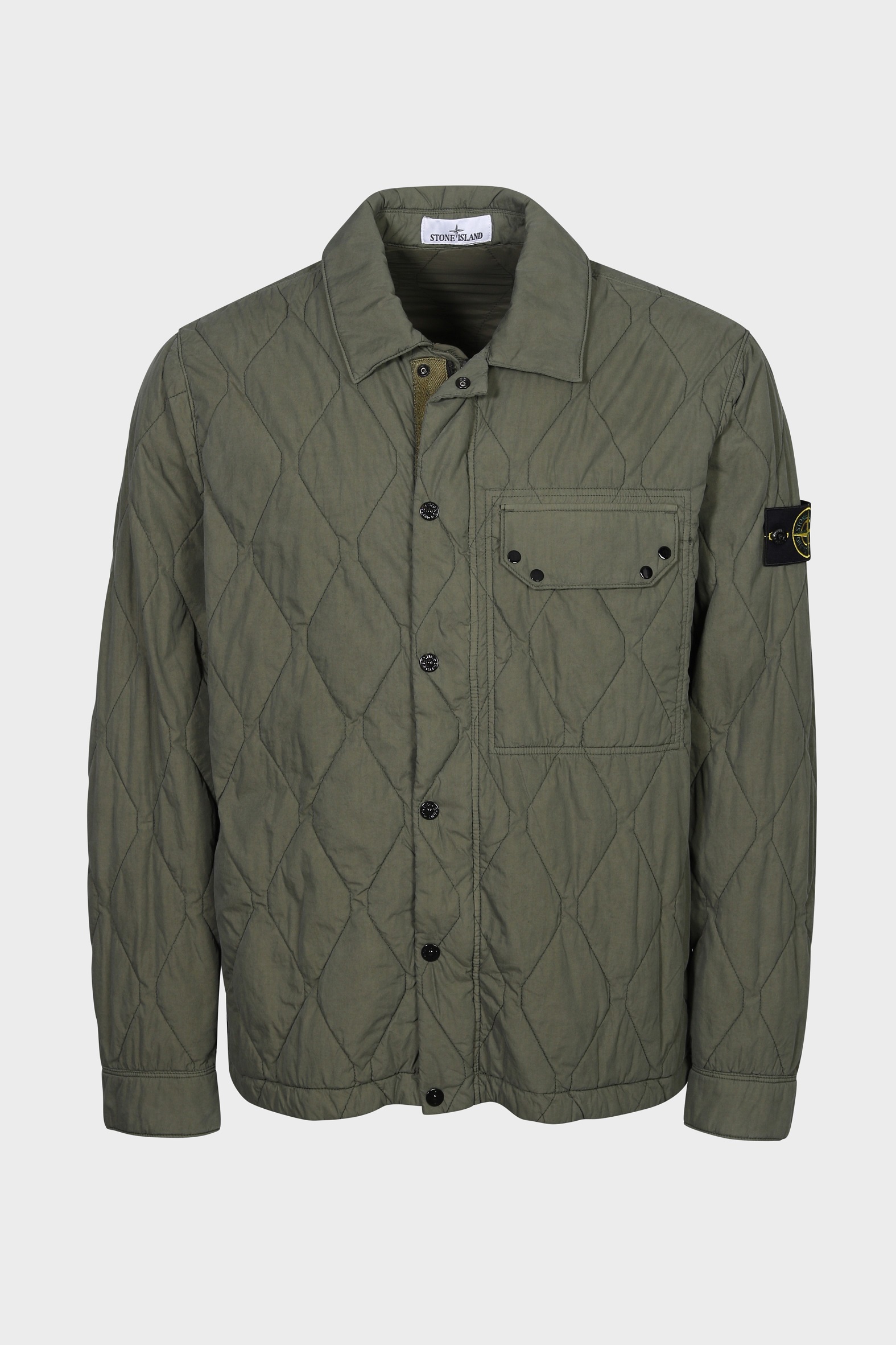 STONE ISLAND 50 Fili Quilted-TC Jacket in Olive 3XL