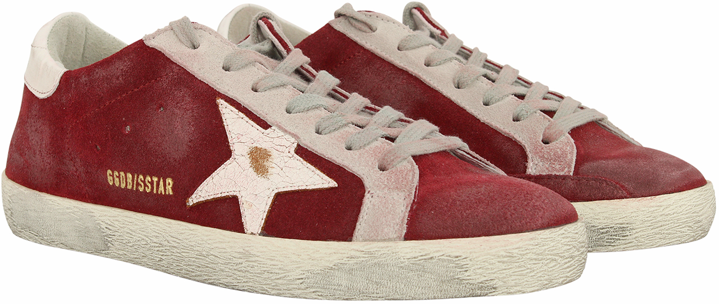 Golden Goose Superstar Burgundy Suede