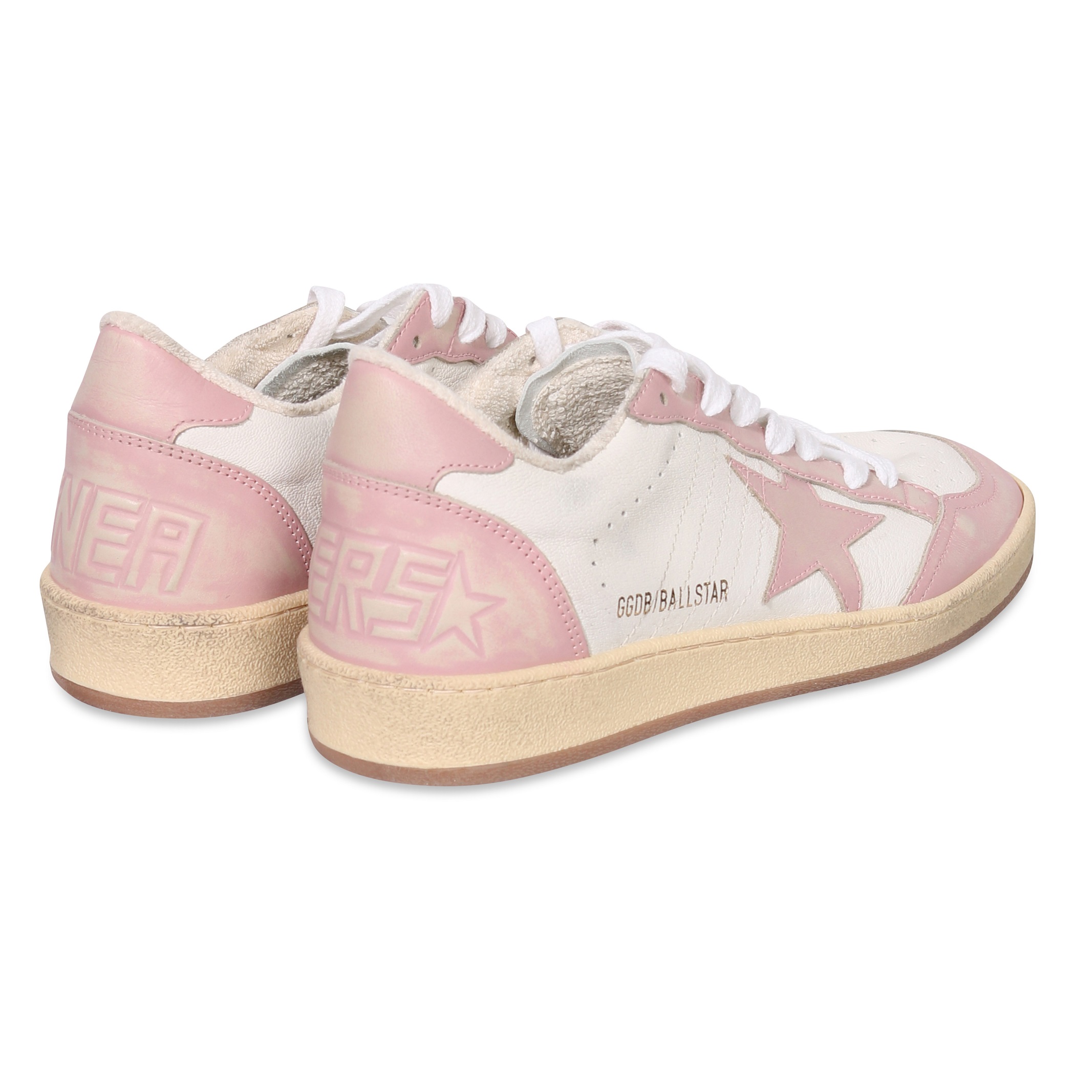 GOLDEN GOOSE Sneaker Ball Star in White/Pink 40