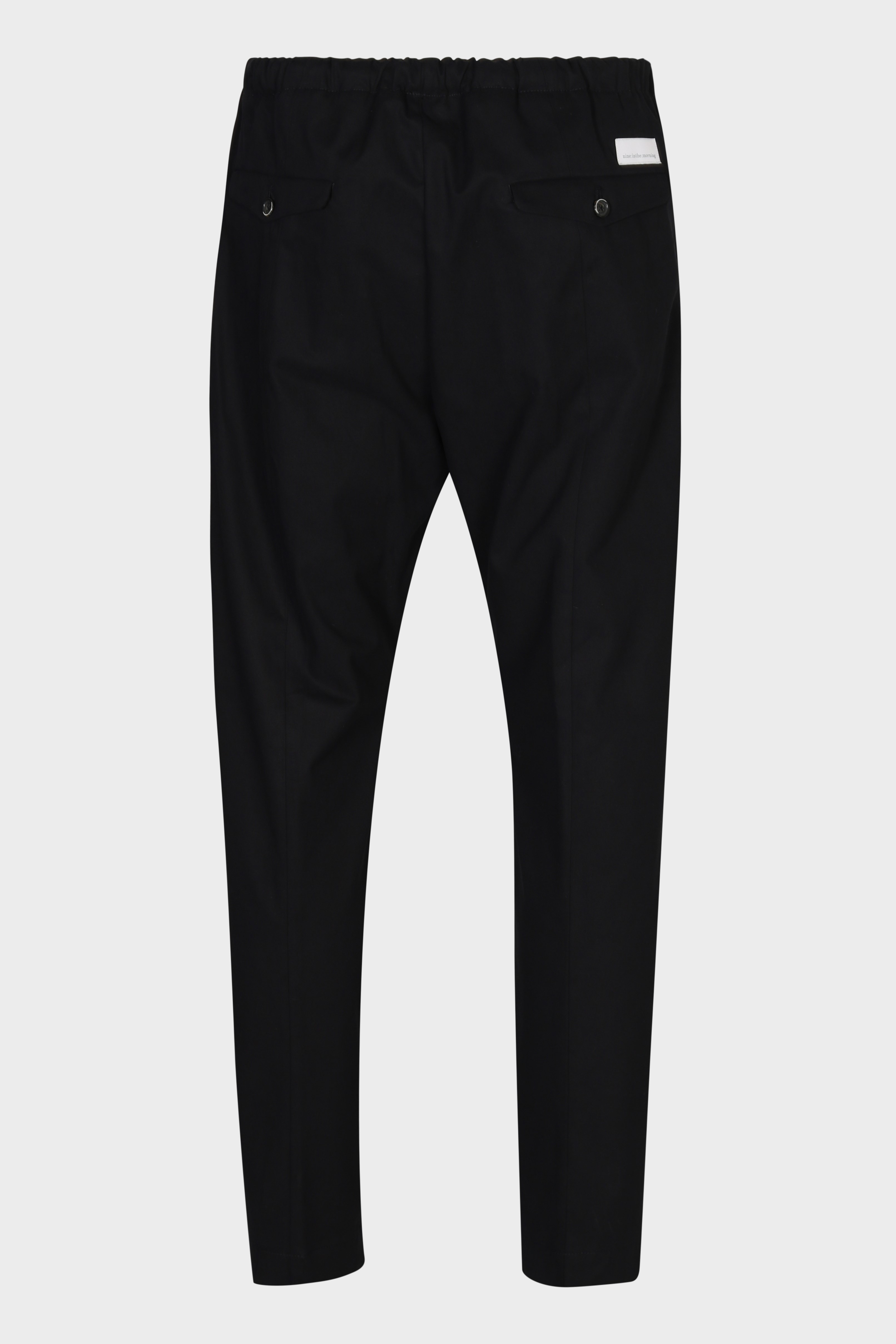 NINE:INTHE:MORNING Carrot Fit Soft Cotton Pant in Black 54
