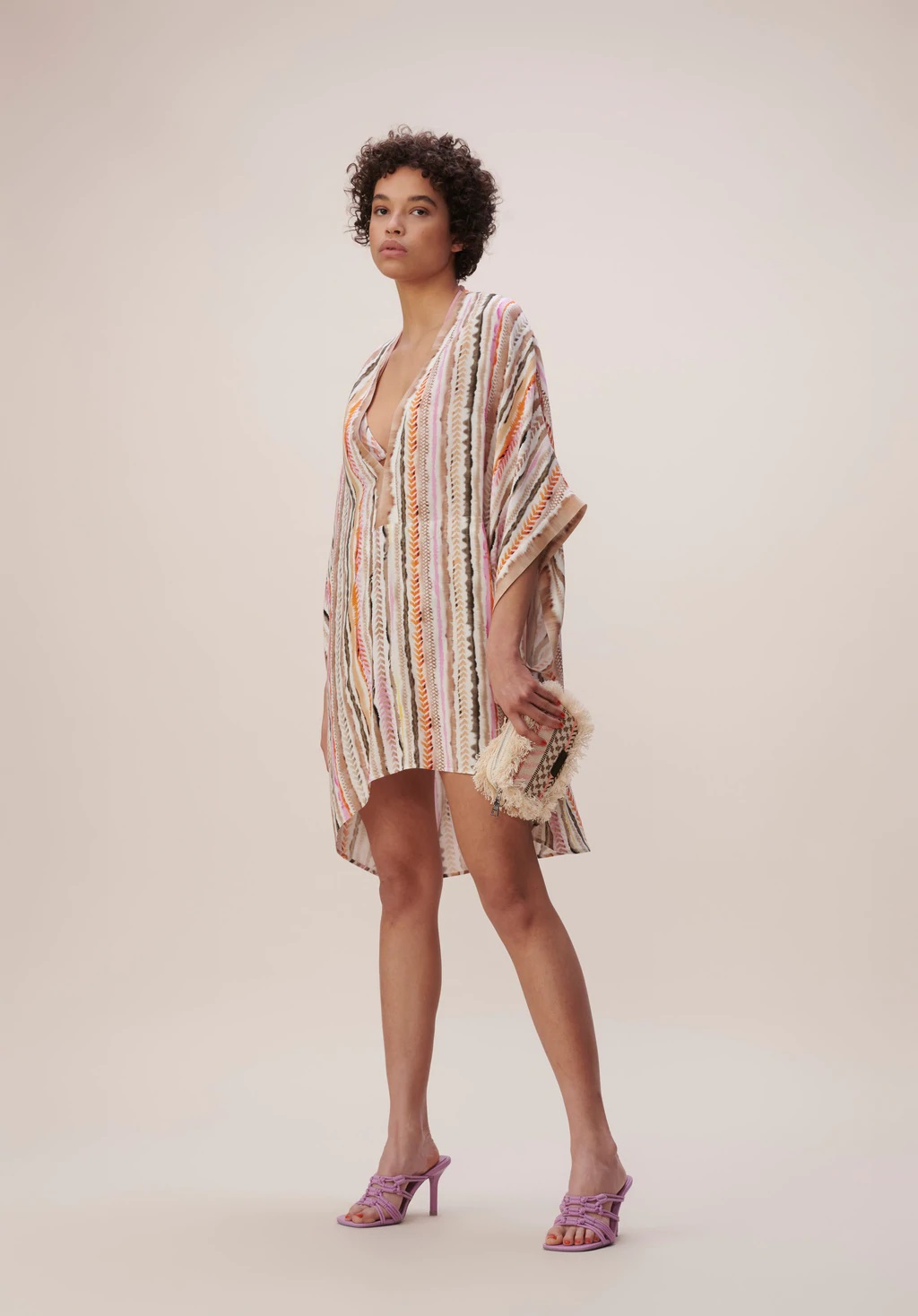 Lala Berlin Dress Dory in Sunset Stripe