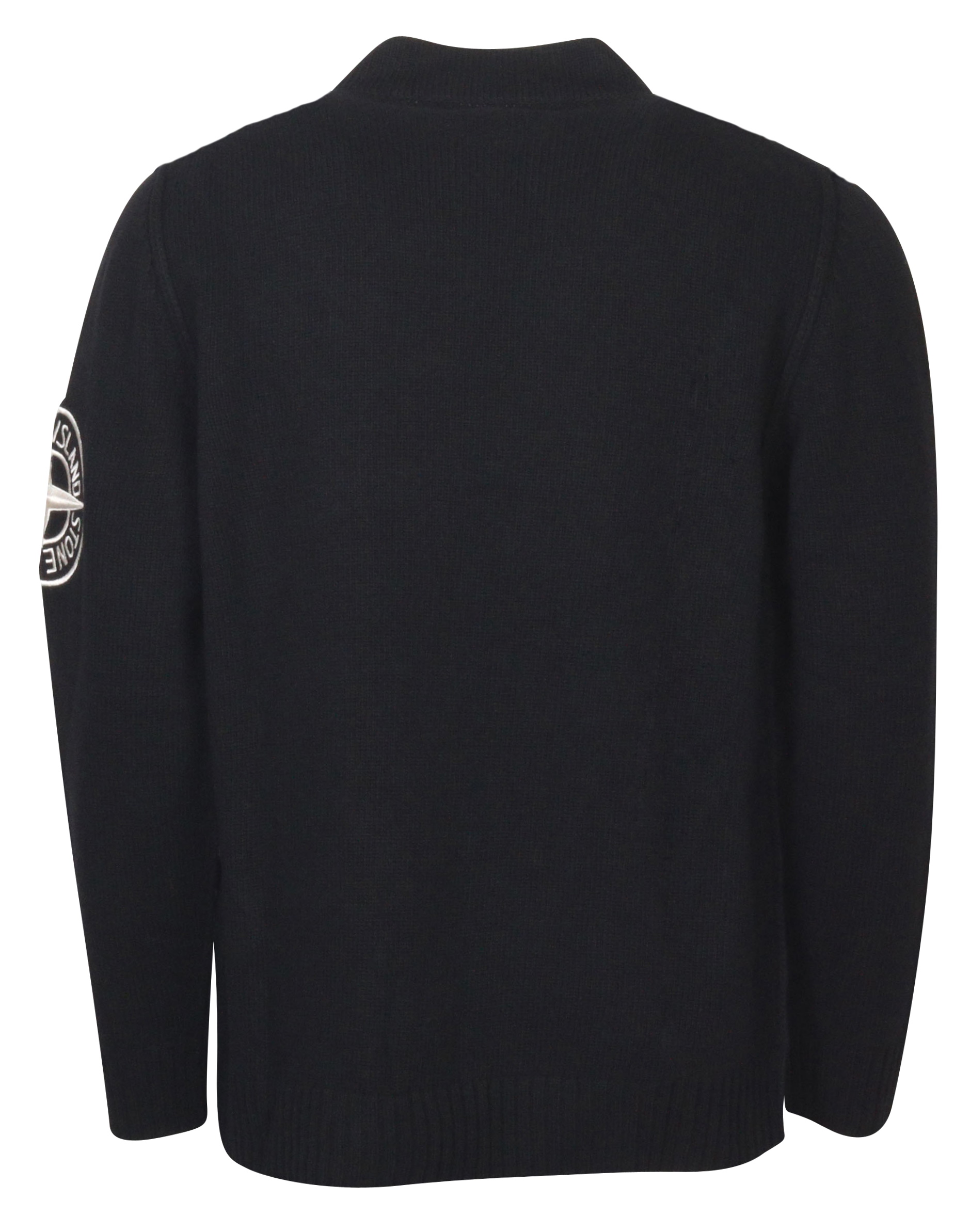 Stone Island Turtle Knit Sweater Black Stitched