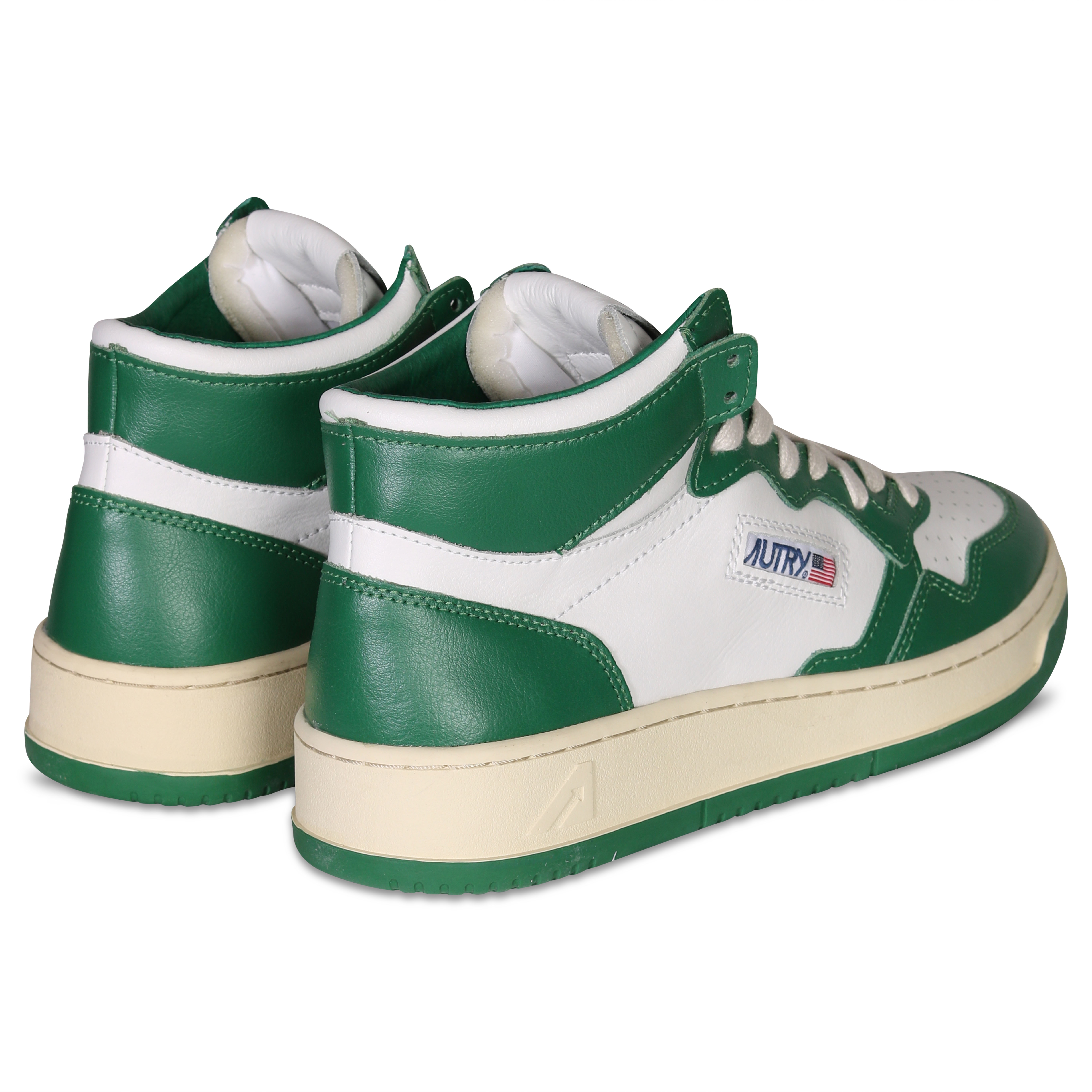 Autry Action Shoes Mid Sneaker White/Green
