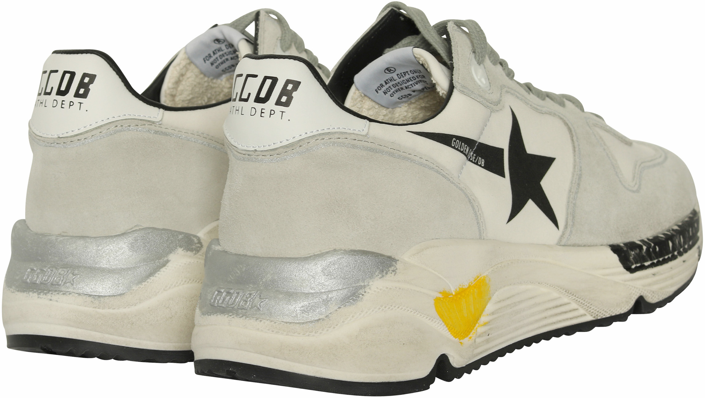 Golden Goose Running White Lycra/Black Star
