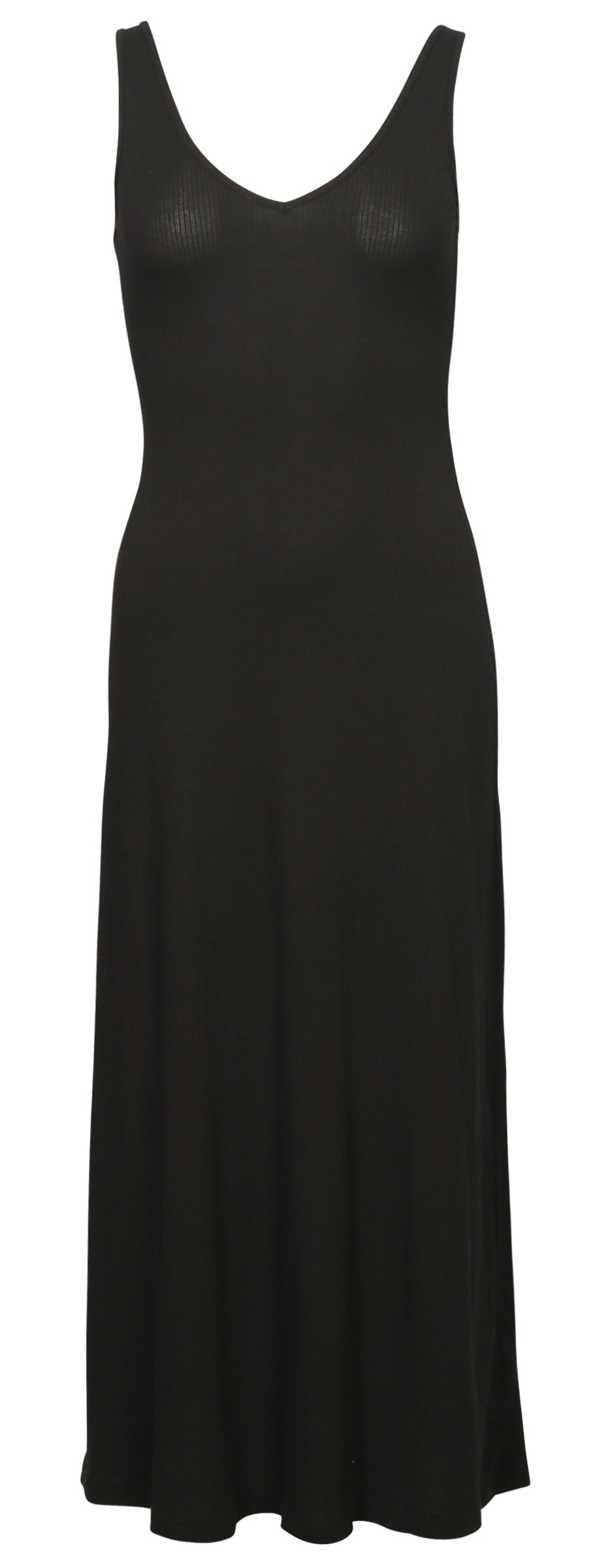James Perse Ribbed Cami Dress Black L