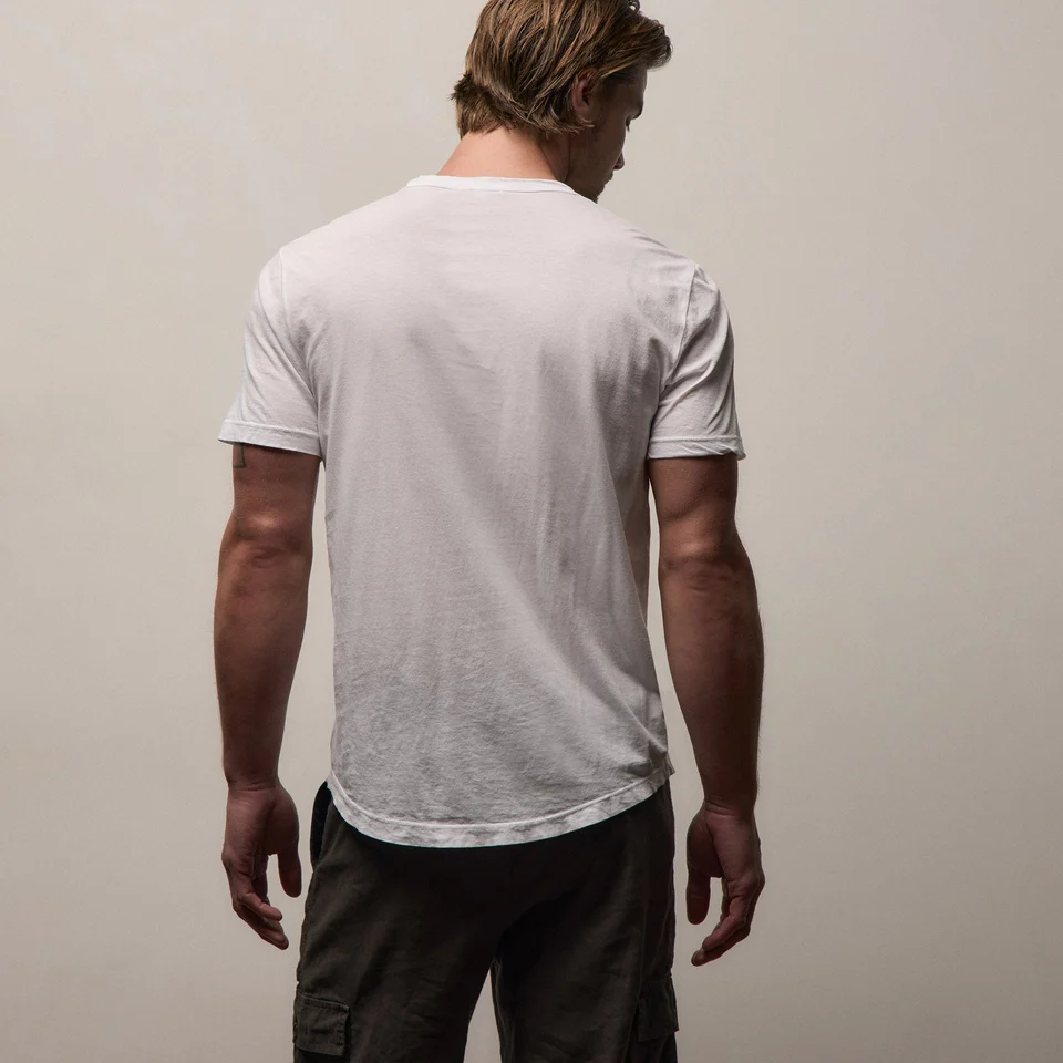 James Perse Clear Jersey Crew Neck in White