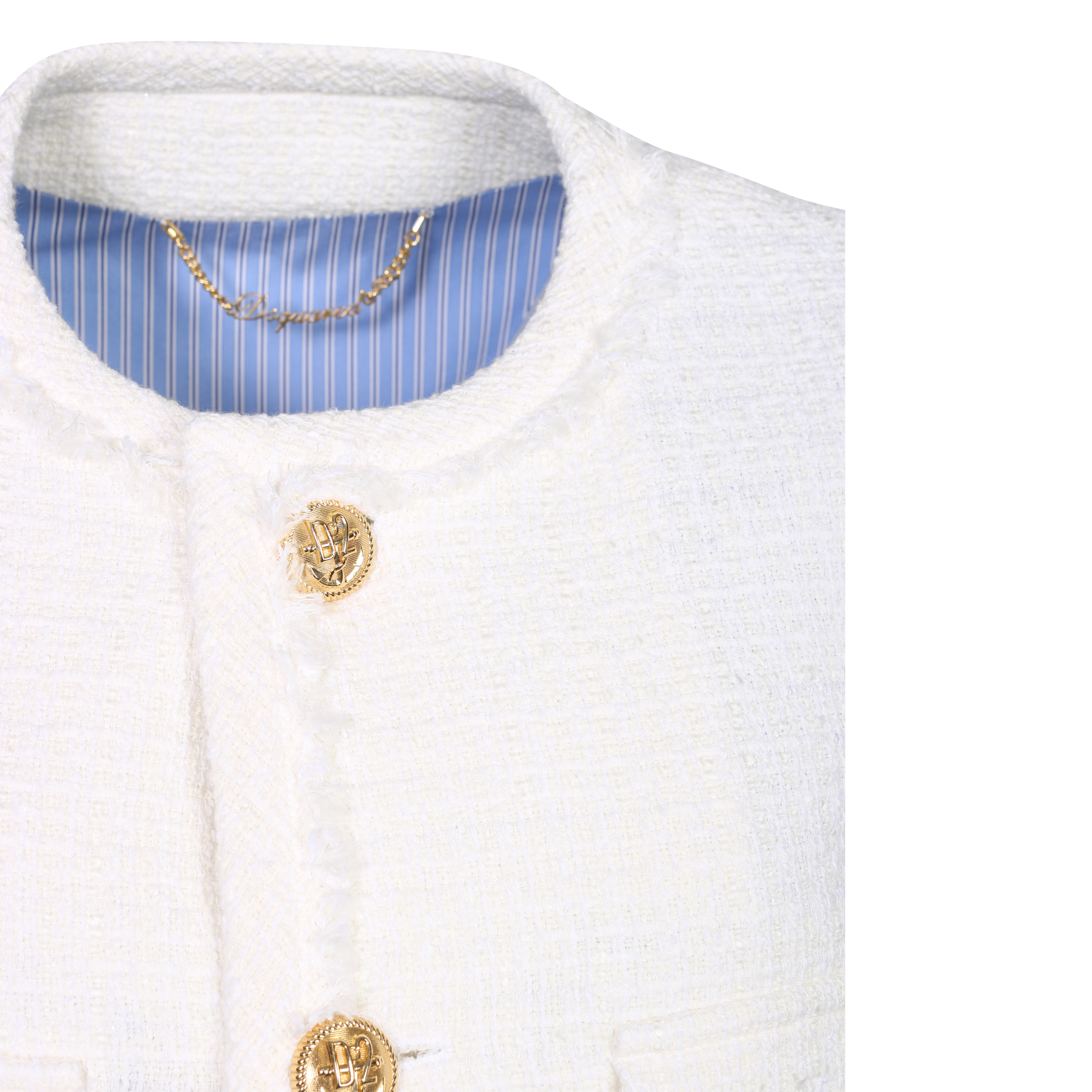 Dsquared Riviera Boxy Jacket Offwhite  42 IT / 36 DE