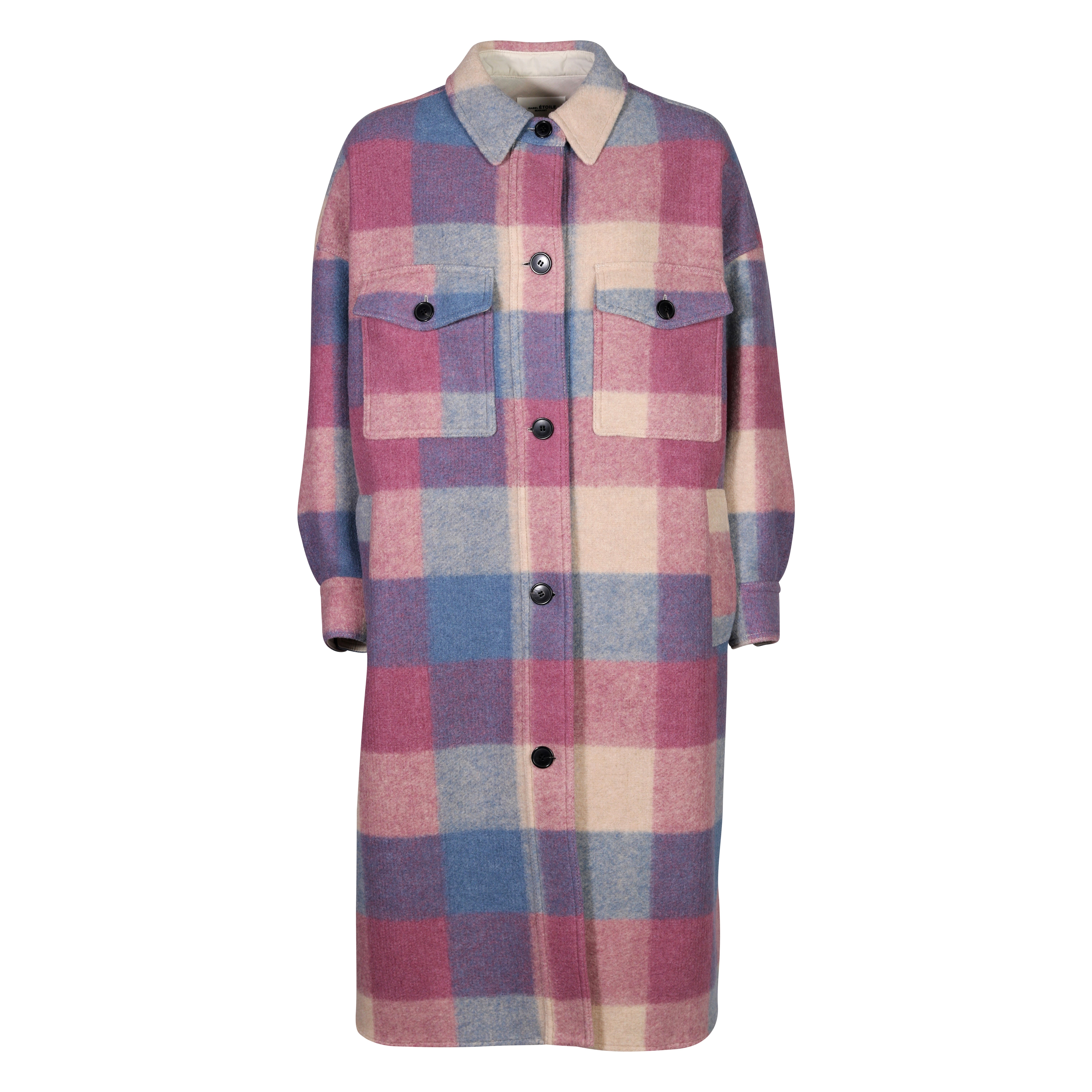 Isabel Marant Étoile Check Coat Fontizi Rosewood