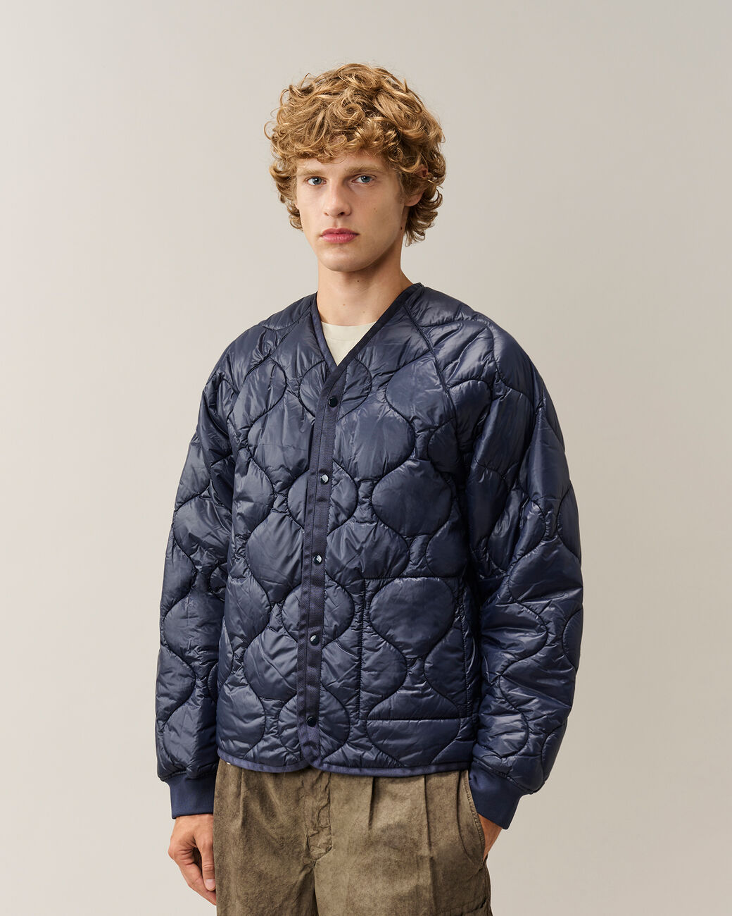 C.P. COMPANY Shell-R Padded Hooded Parka in Total Eclipse