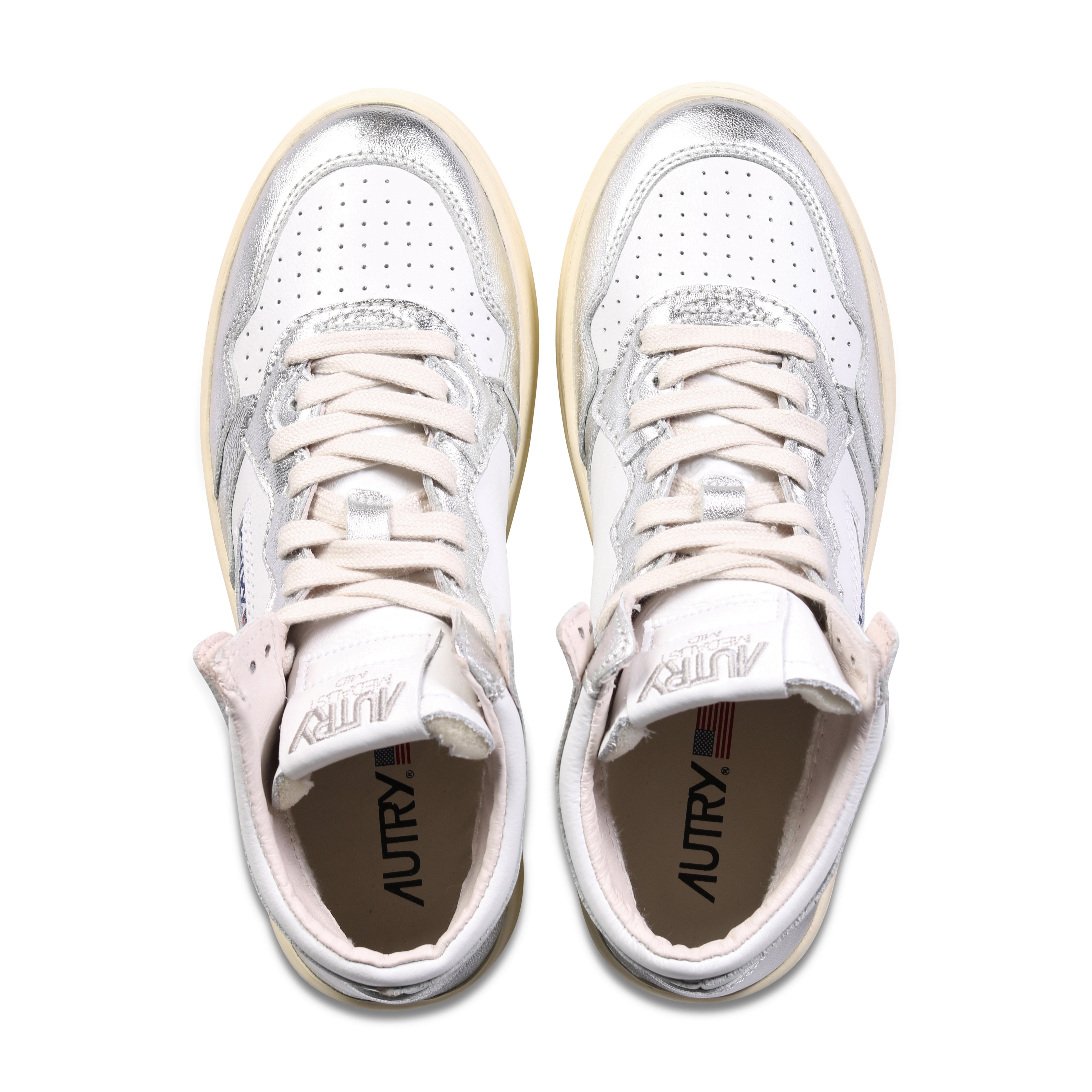 Autry Action Shoes Mid Sneaker White/Silver 41