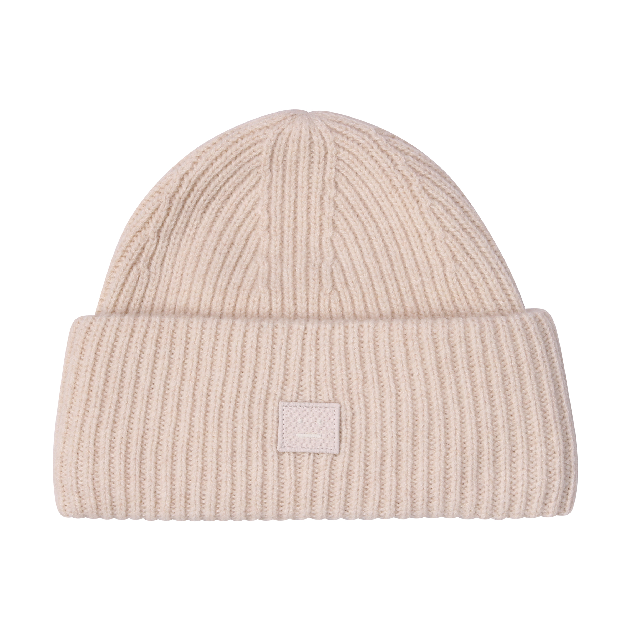 ACNE STUDIOS Rip Knit Cap in Oatmeal Melange