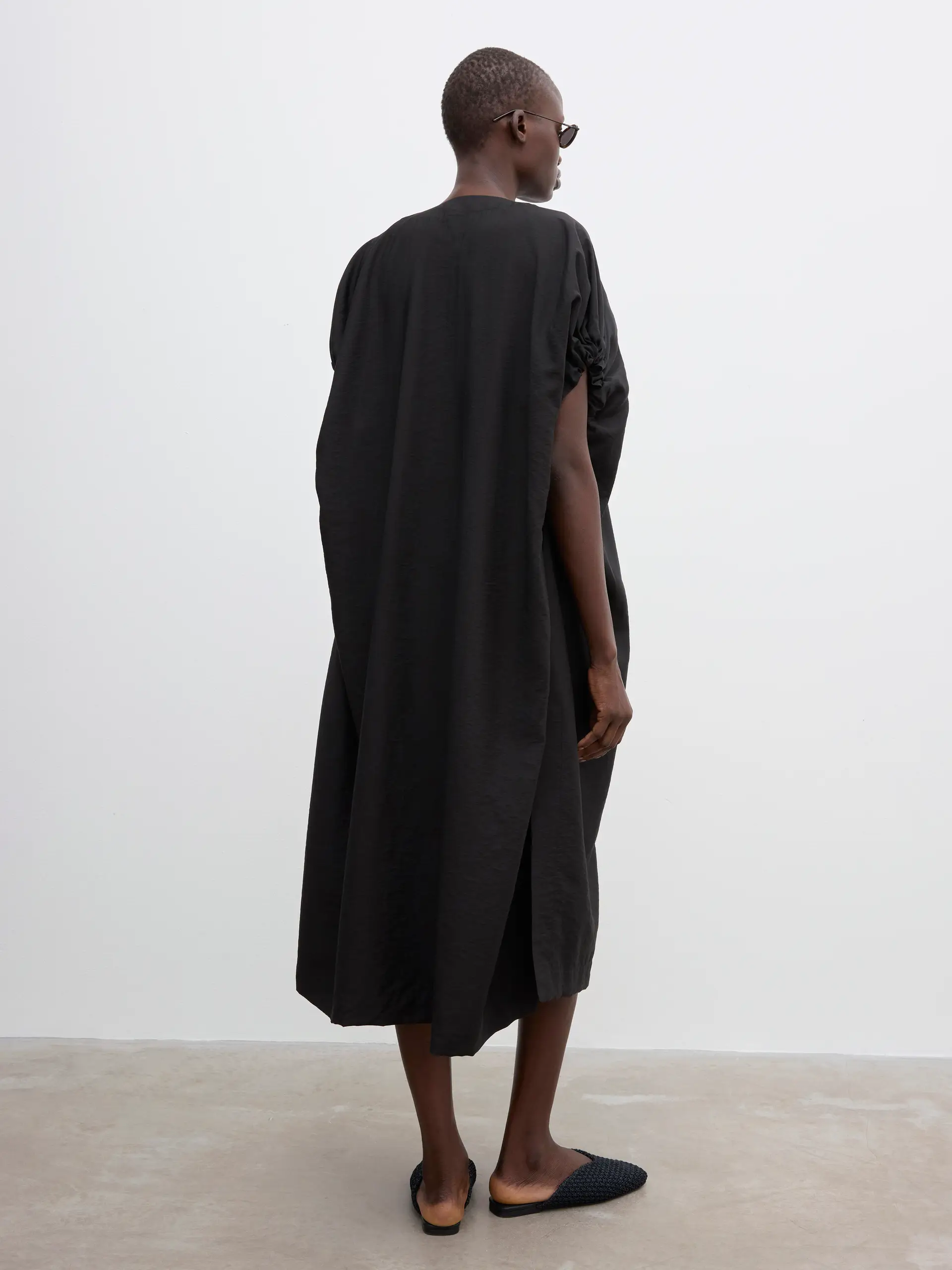 DAGMAR Rouched Dress in Black DAGMAR Rouched Dress in Black