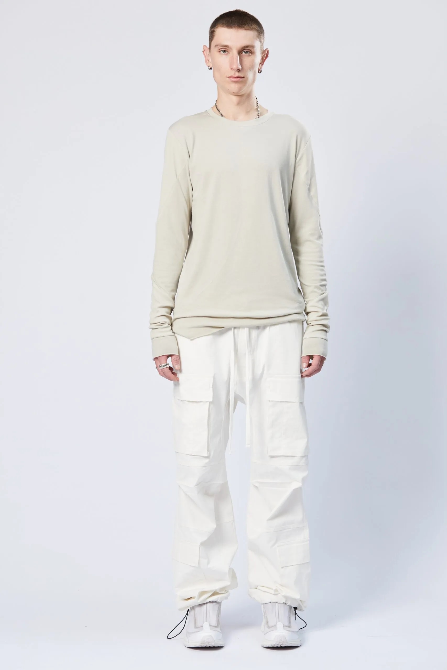 THOM KROM Longsleeve in Sand Shell S