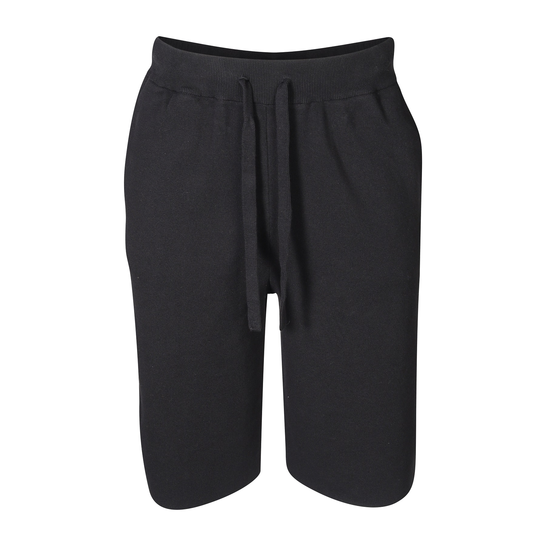 ROBERTO COLLINA Cotton Knit Shorts in Black