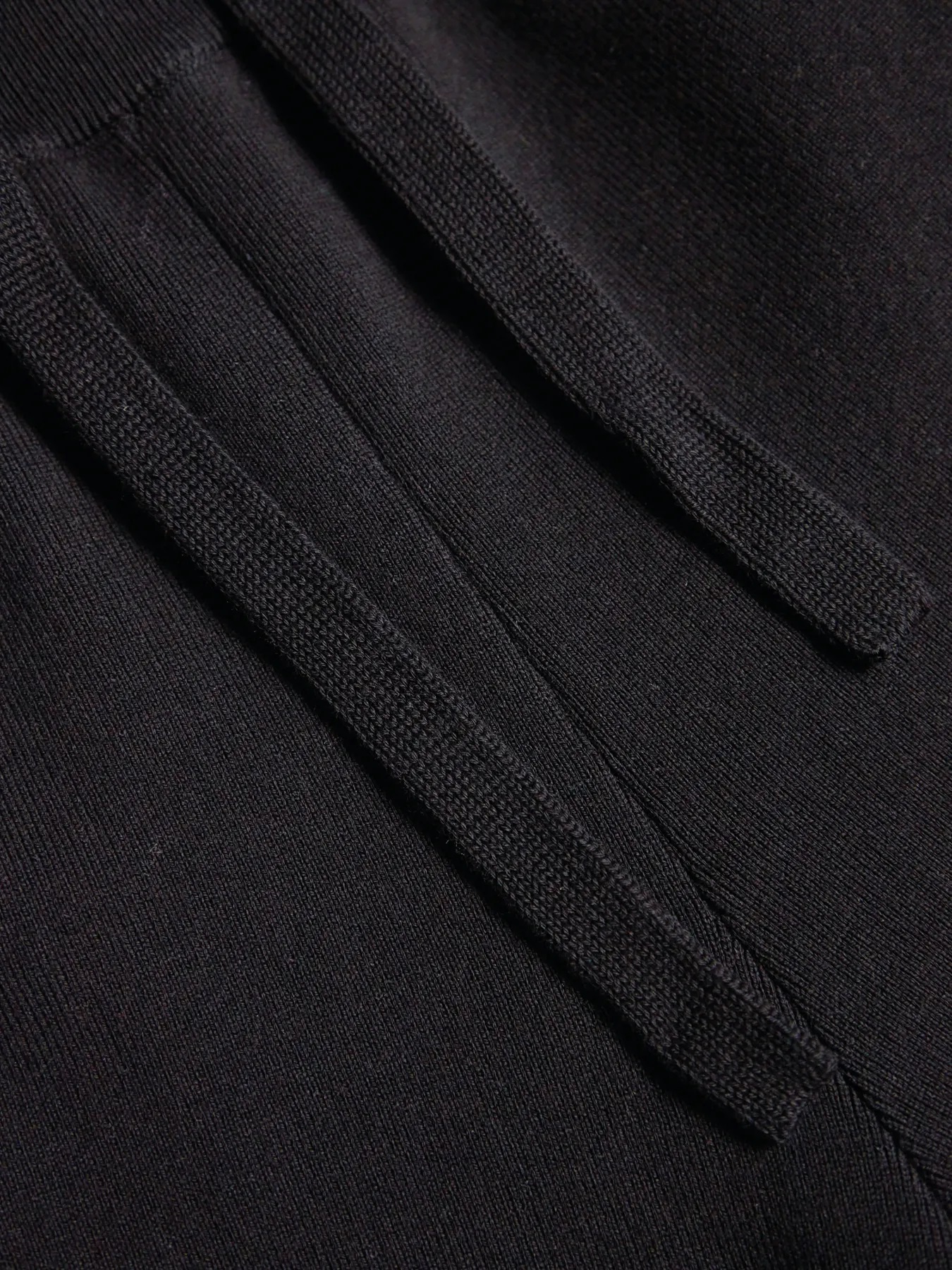 ROBERTO COLLINA Cotton Knit Shorts in Black