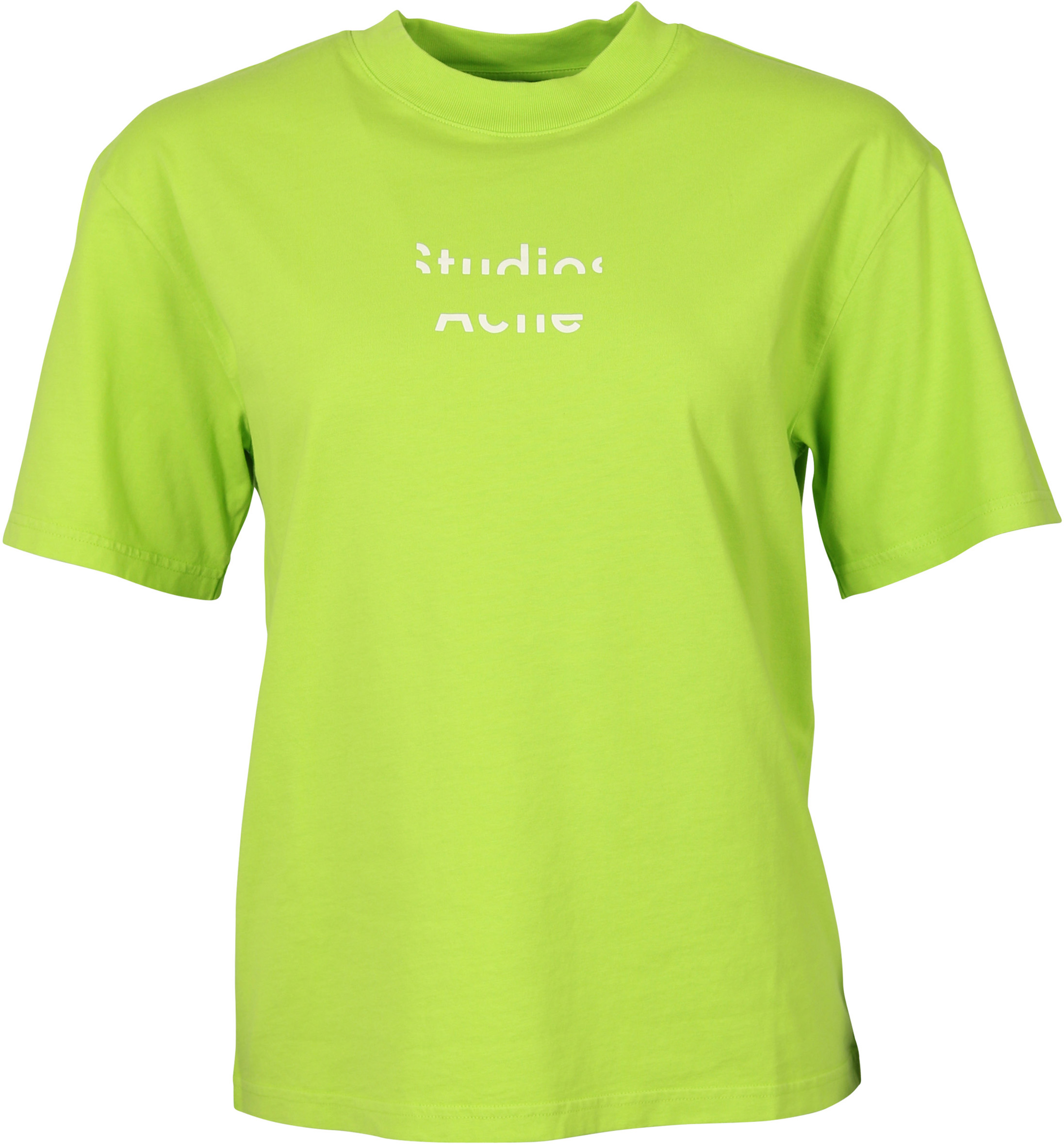Acne Studios T-Shirt Elyssia Logo Neon Yellow