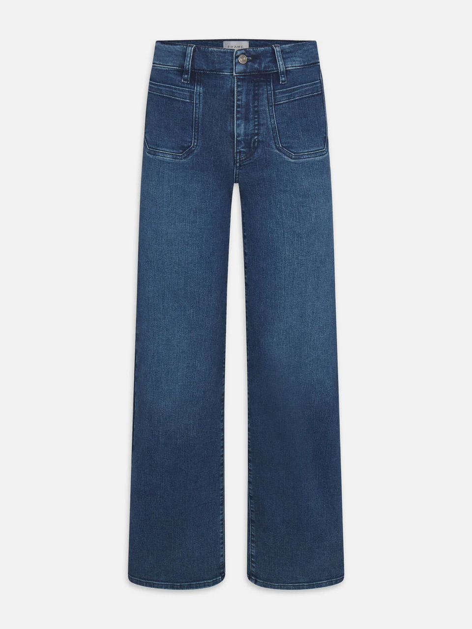 FRAME Le Slim Palazzo Modernist Pocket Jeans in Iberia Wash